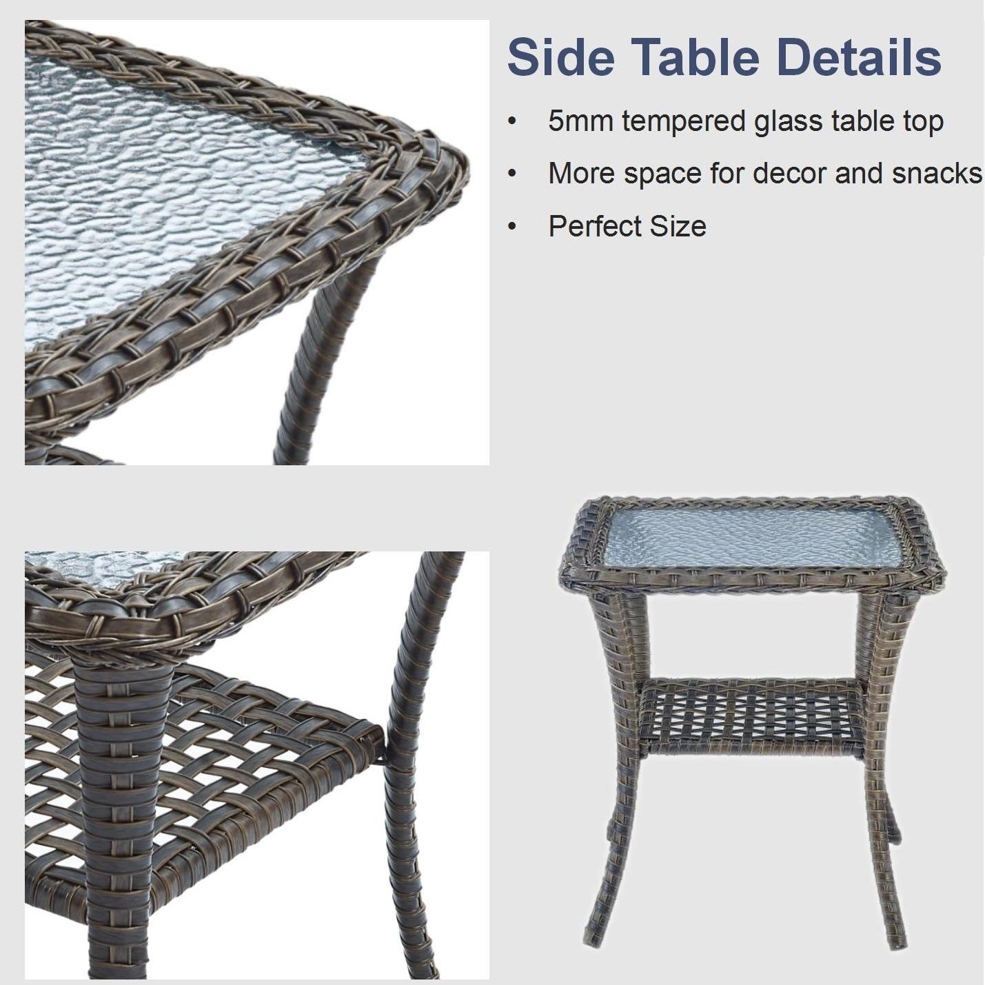 POCASSY Wicker Outdoor Glider