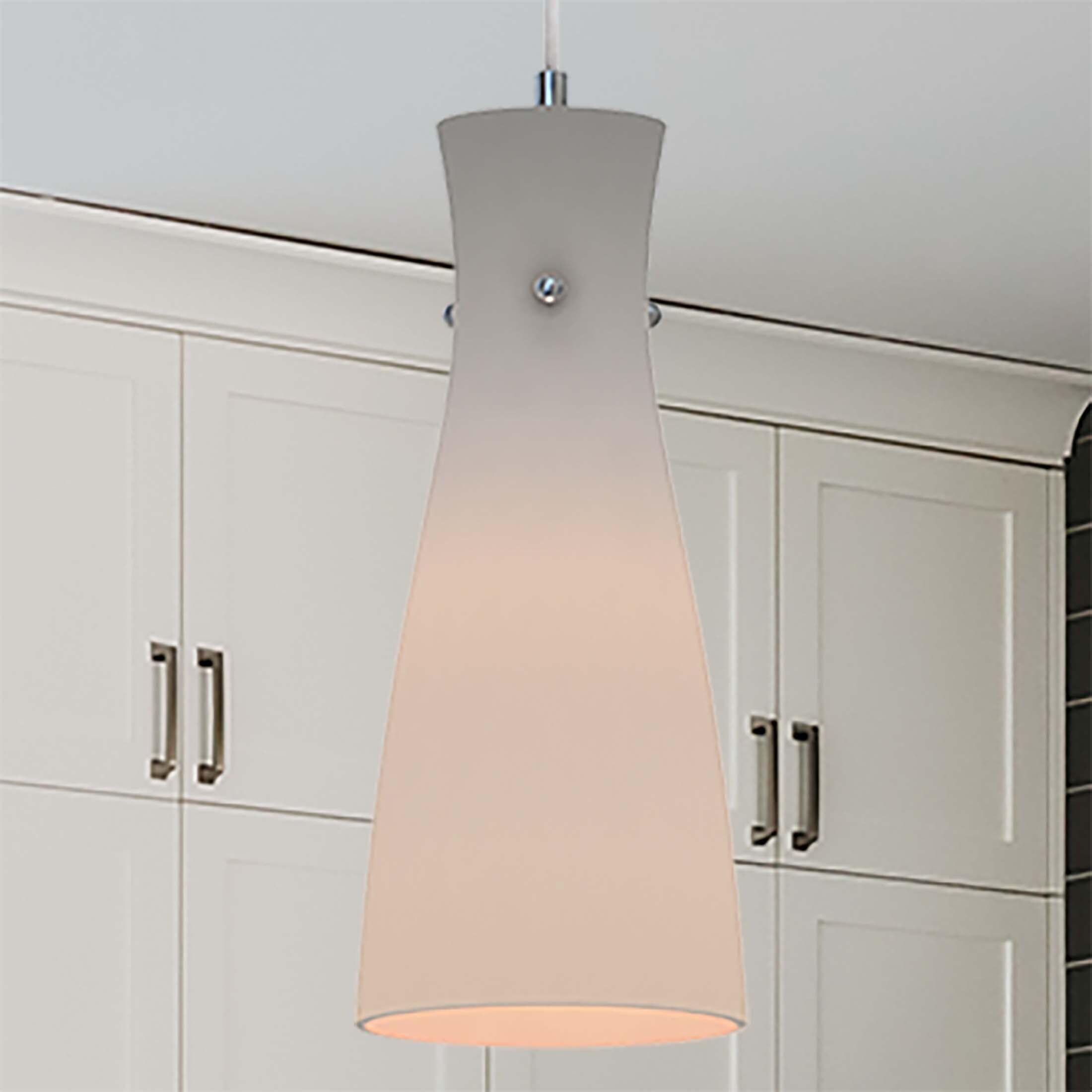 Volume Lighting 1 - Light Brushed Nickel Single Pendant