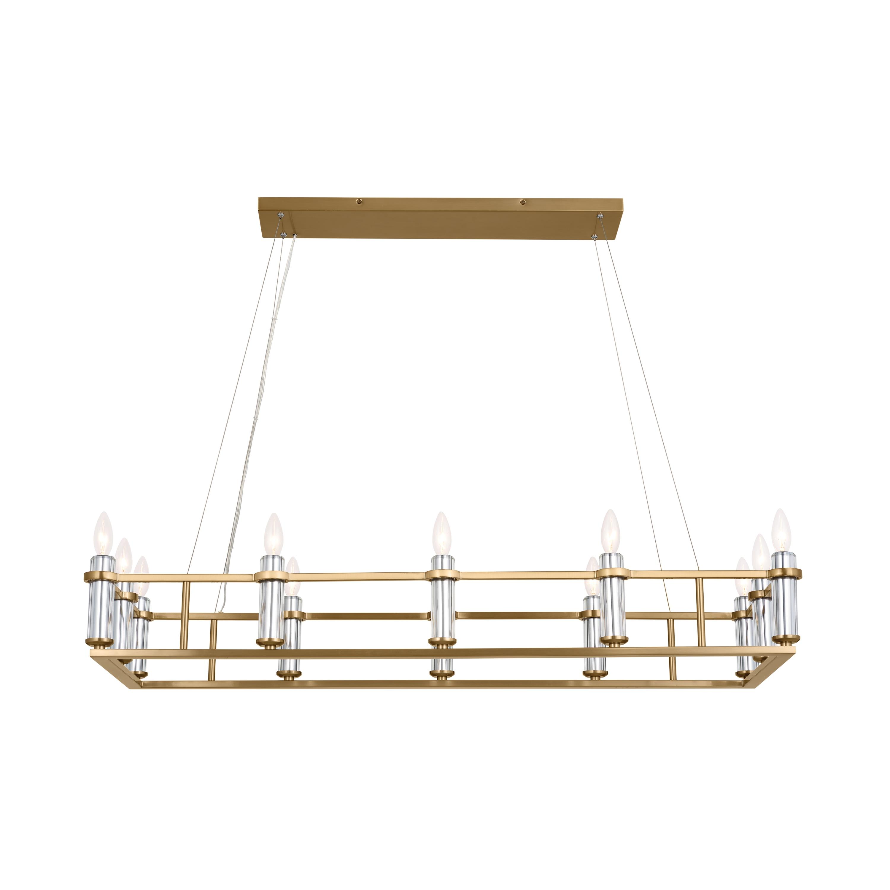 Kichler Lighting Rosalind 12 - Light Chandelier in  Brushed Natural Brass