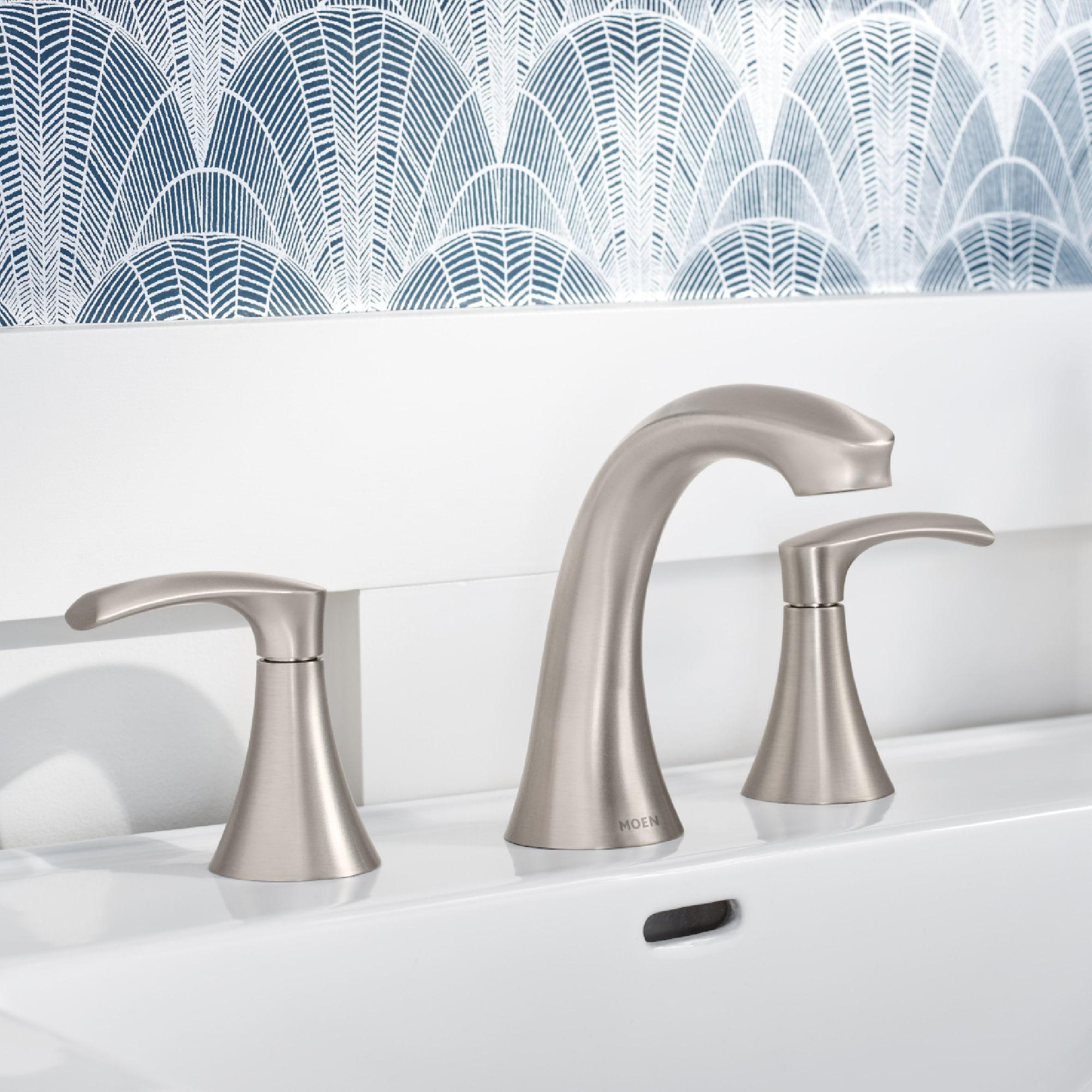 Graeden Transitional Brushed Nickel 2-Handle High-Arc Bathroom Faucet