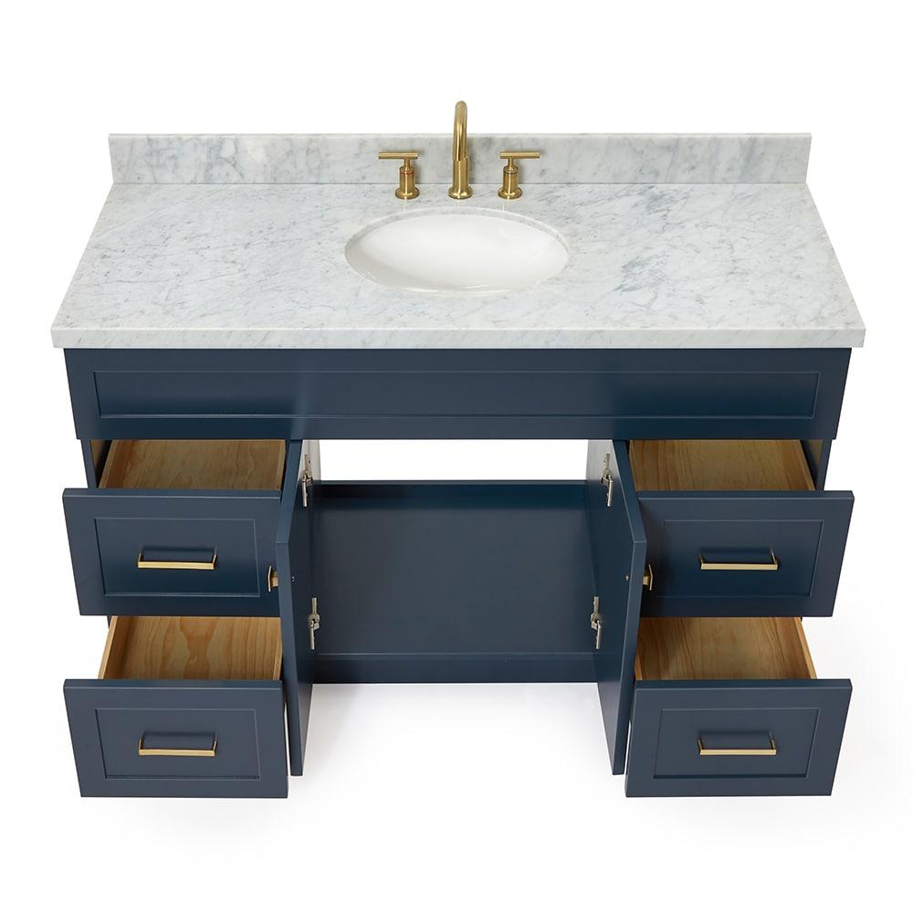Ariel F055scwovo Hamlet 55" Free Standing Single Basin Vanity Set - Blue