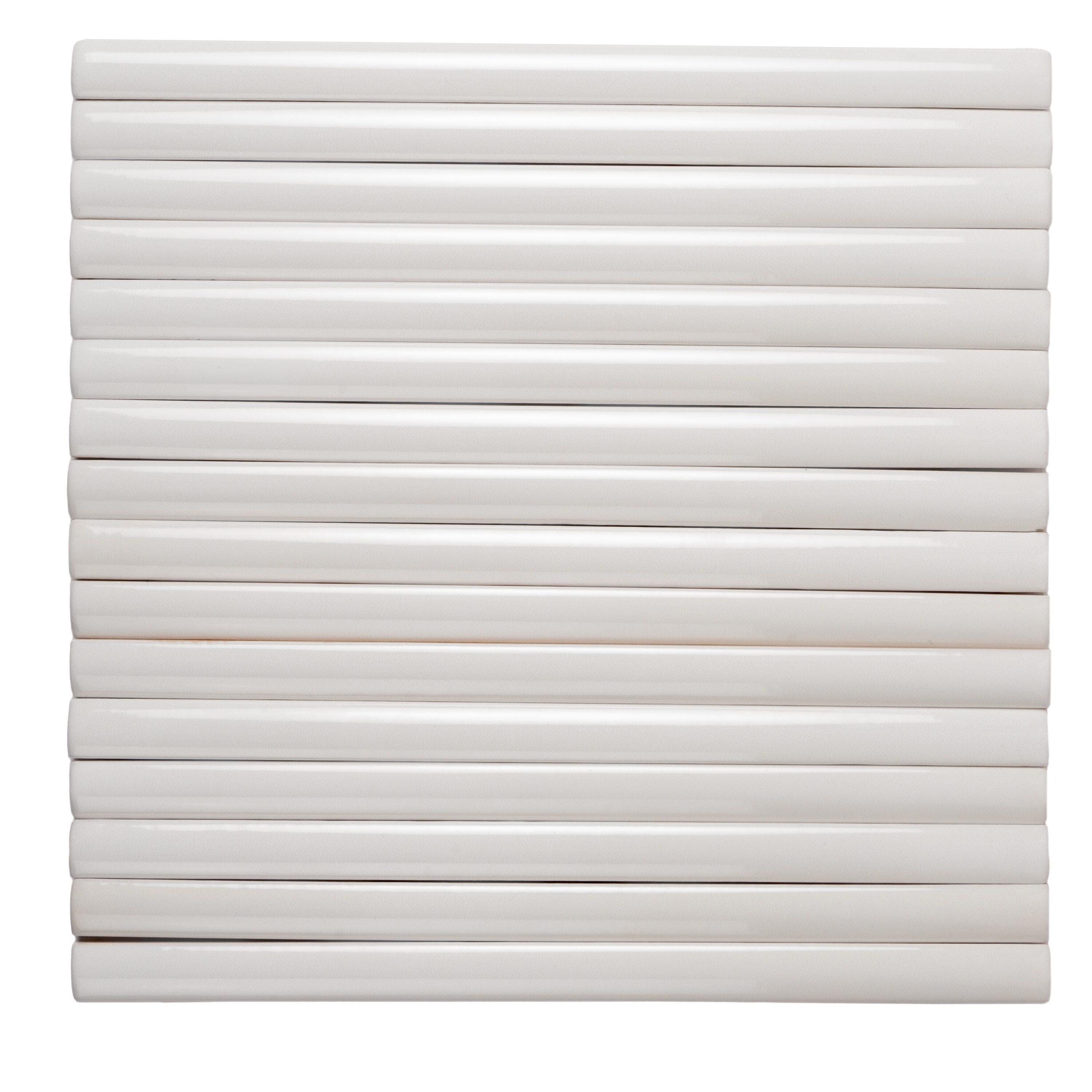 Apollo Tile Silken 7.9'' L x 0.5'' W Ceramic Round Tile Trim (Set of 10)