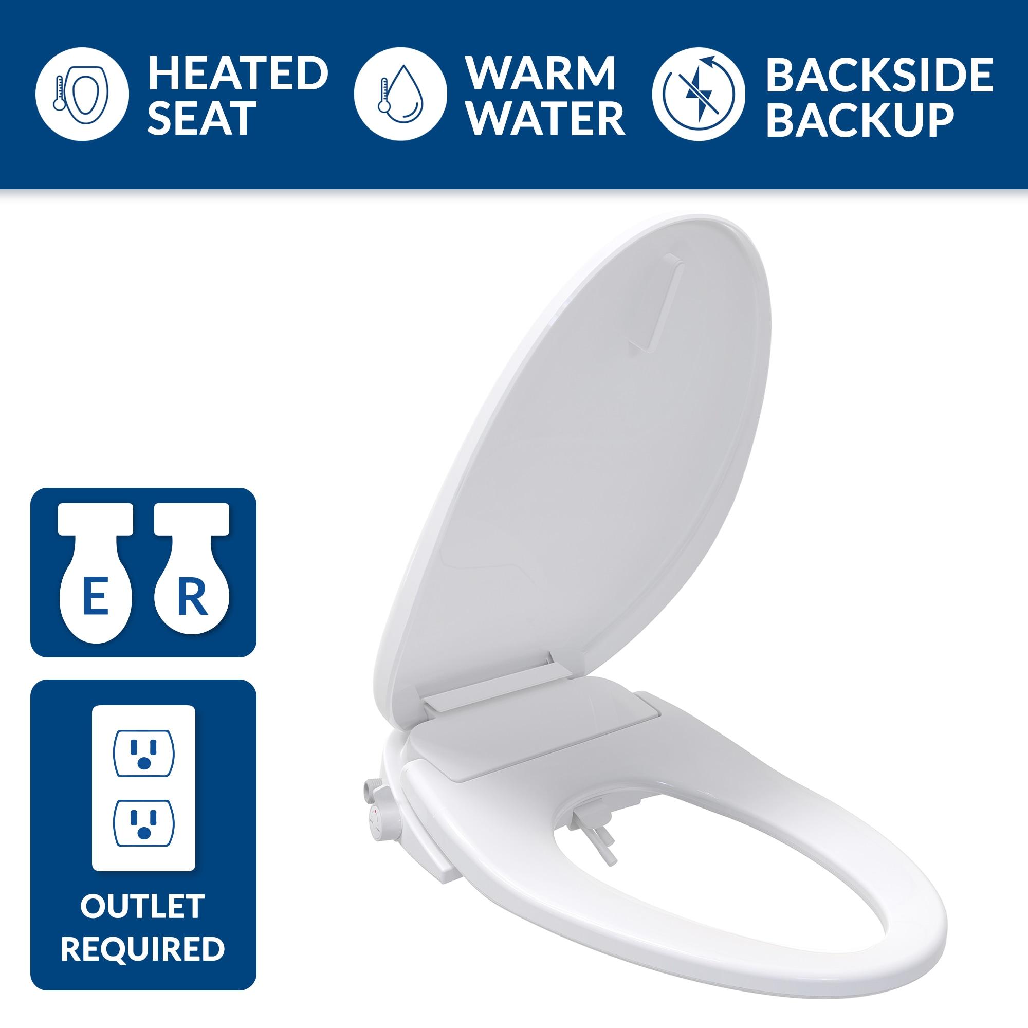 MyDepot Smart Bidet Toilet Seat with Heated Water,Adjustable Washing Settings,Warm Seat,Self-Cleaning