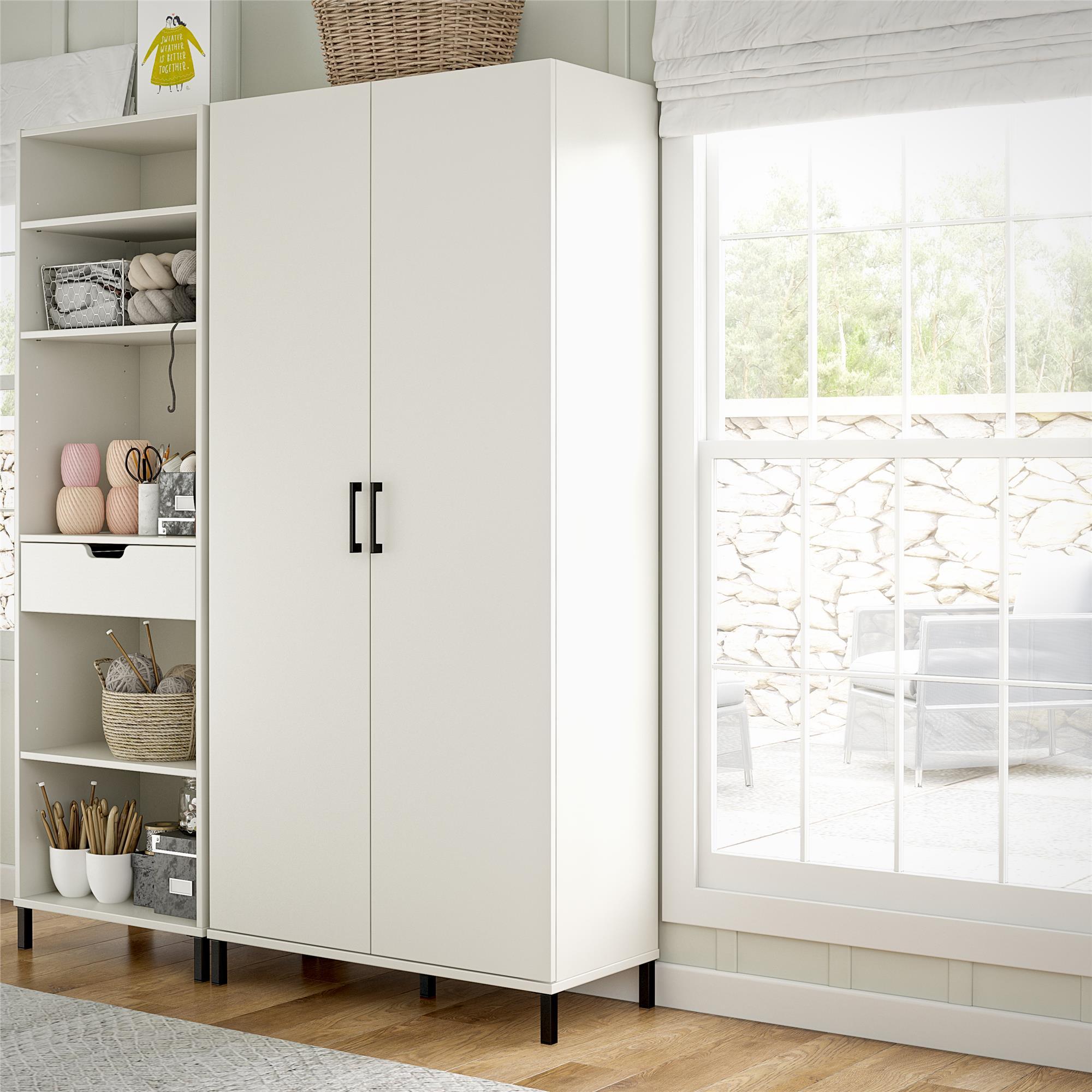 Versa 36" Wide 2 Door Storage Cabinet, White