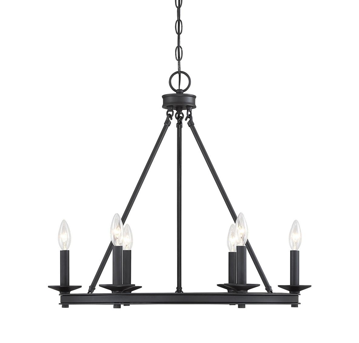 Savoy House Middleton 6 - Light Chandelier in  Matte Black