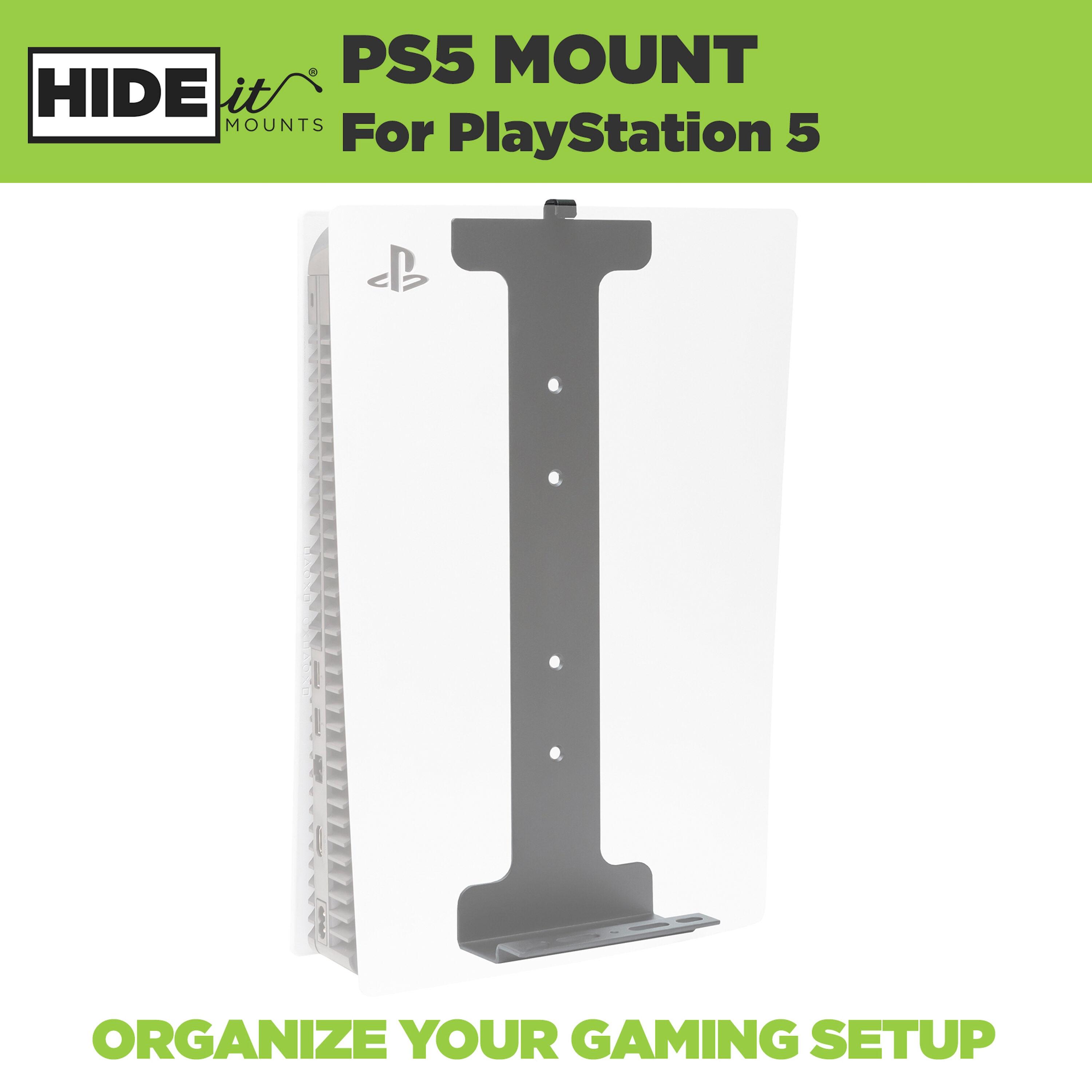 Hideit Mounts For Ps5 Pro And The Original Ps5! - Patented Wall Mount Kit For Playstation 5 - Keeps Your Console Cool - American Company - Quality Steel Mount For Ps5 And Ps5 Pro (not Ps5 Slim)