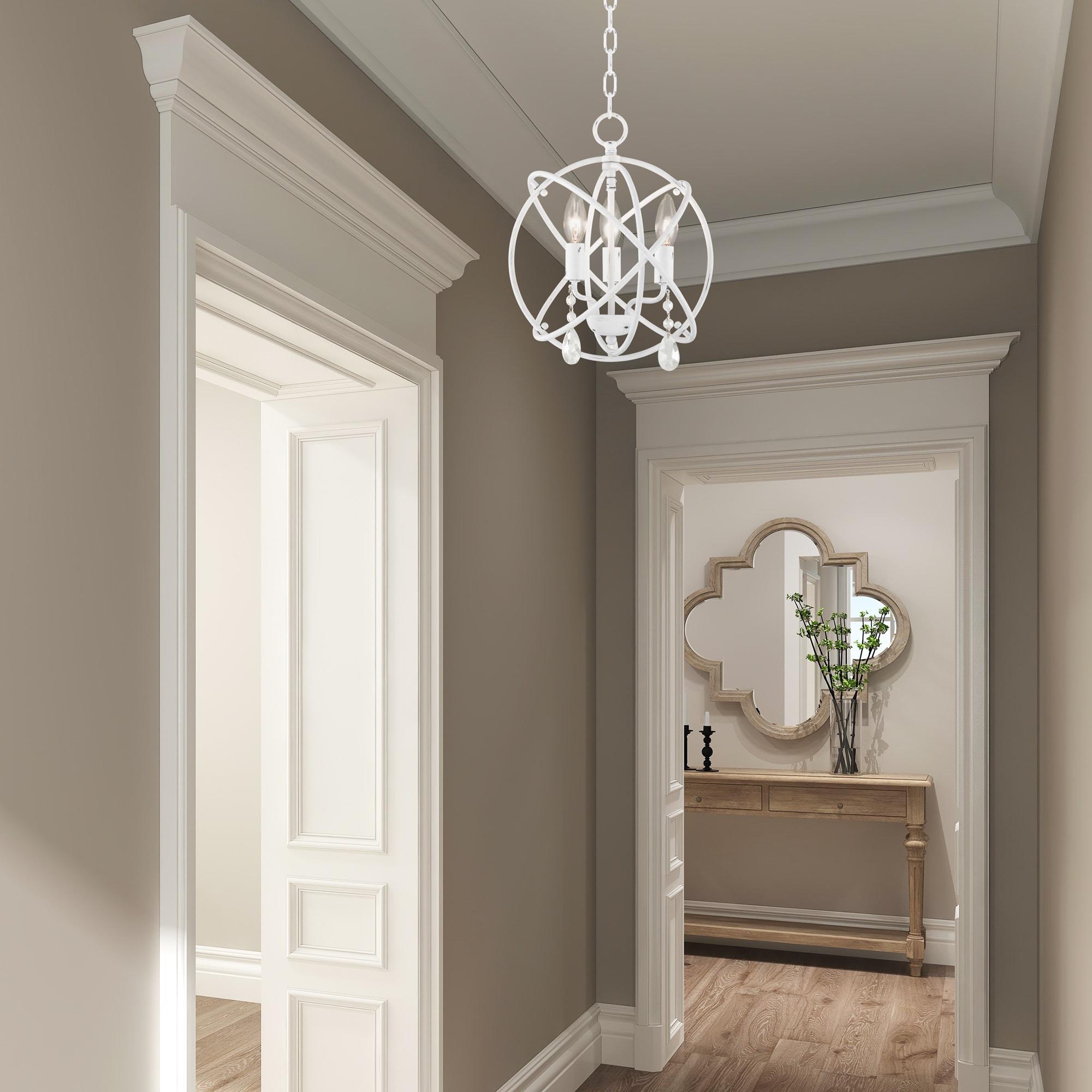 Livex Lighting Aria 3 - Light Chandelier in  Antique White