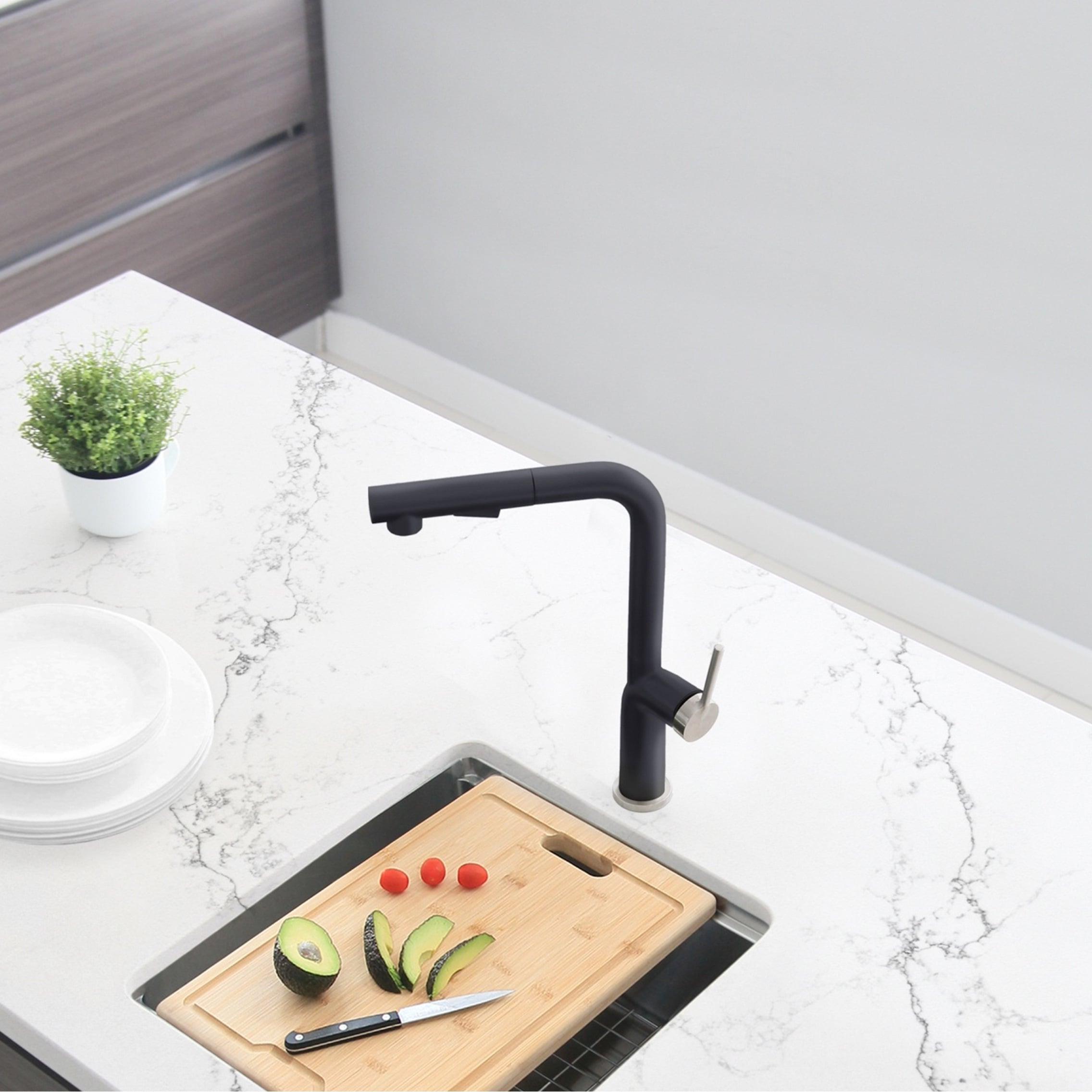 Modern Faucet Stylish Latina One-Handle Pull Down Kitchen Faucet