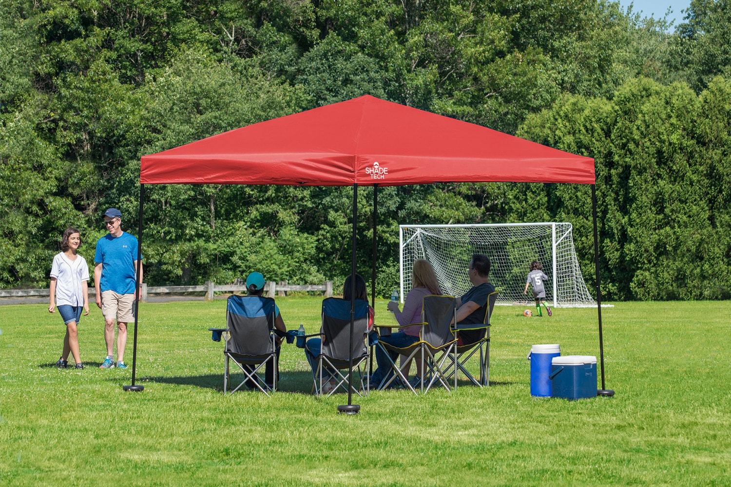 QuikShade Shade Tech 10 Ft. W x 10 Ft. D Steel Pop-Up Canopy