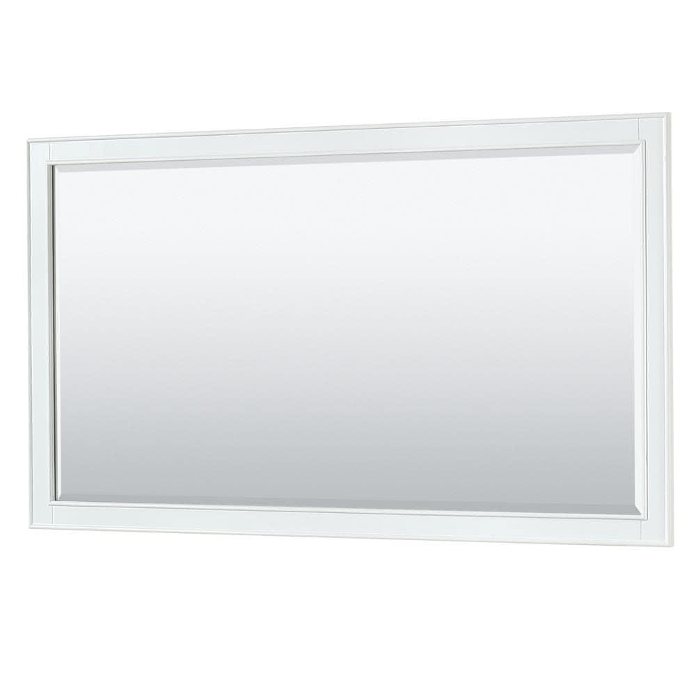 Wyndham Collection Deborah 60'' Single Bathroom Vanity with Marble Top with Mirror