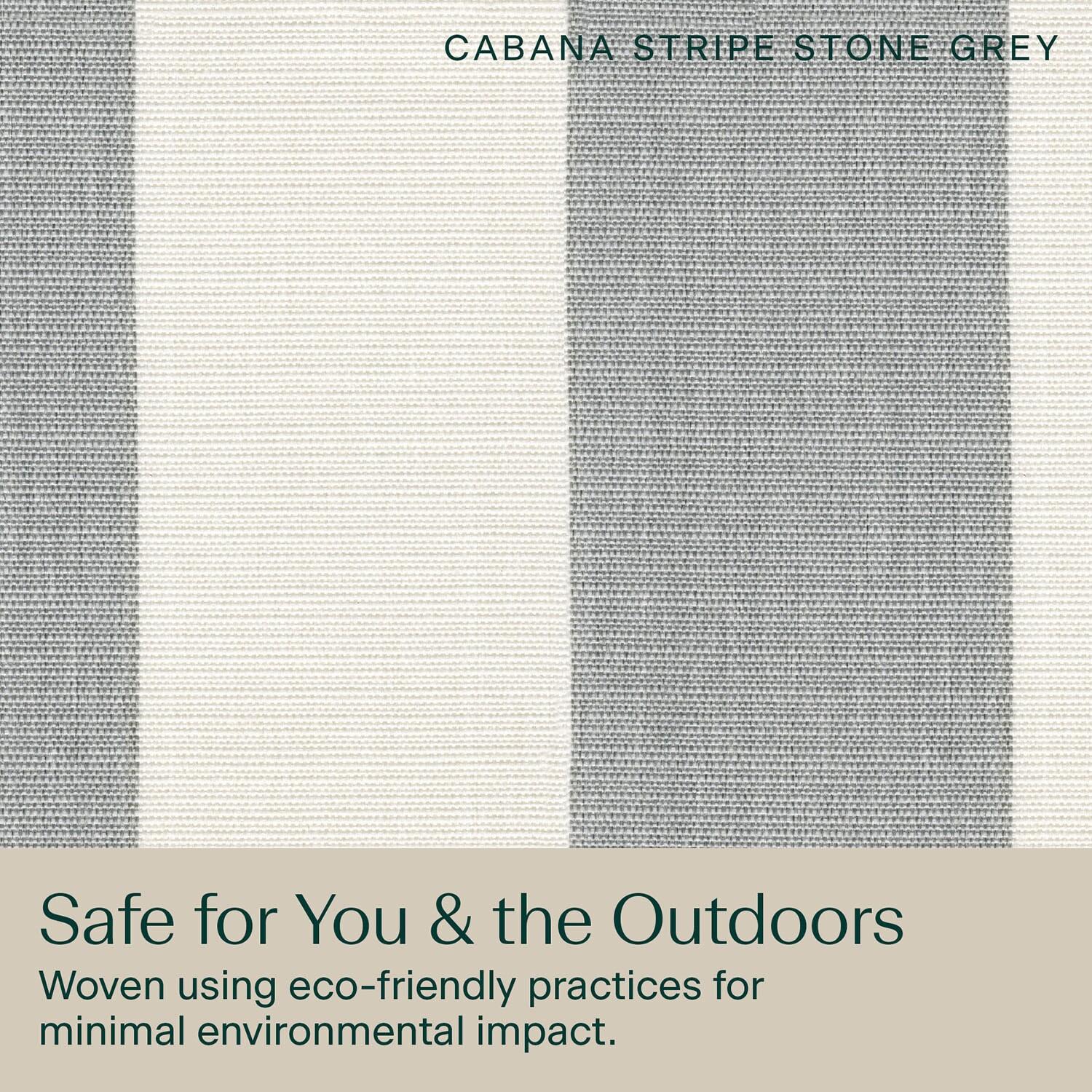 Hokku Designs Outdoor Chaise Lounge, 22.5 X 70, Stripe Stone Grey Chair Cushion For Patio Furniture