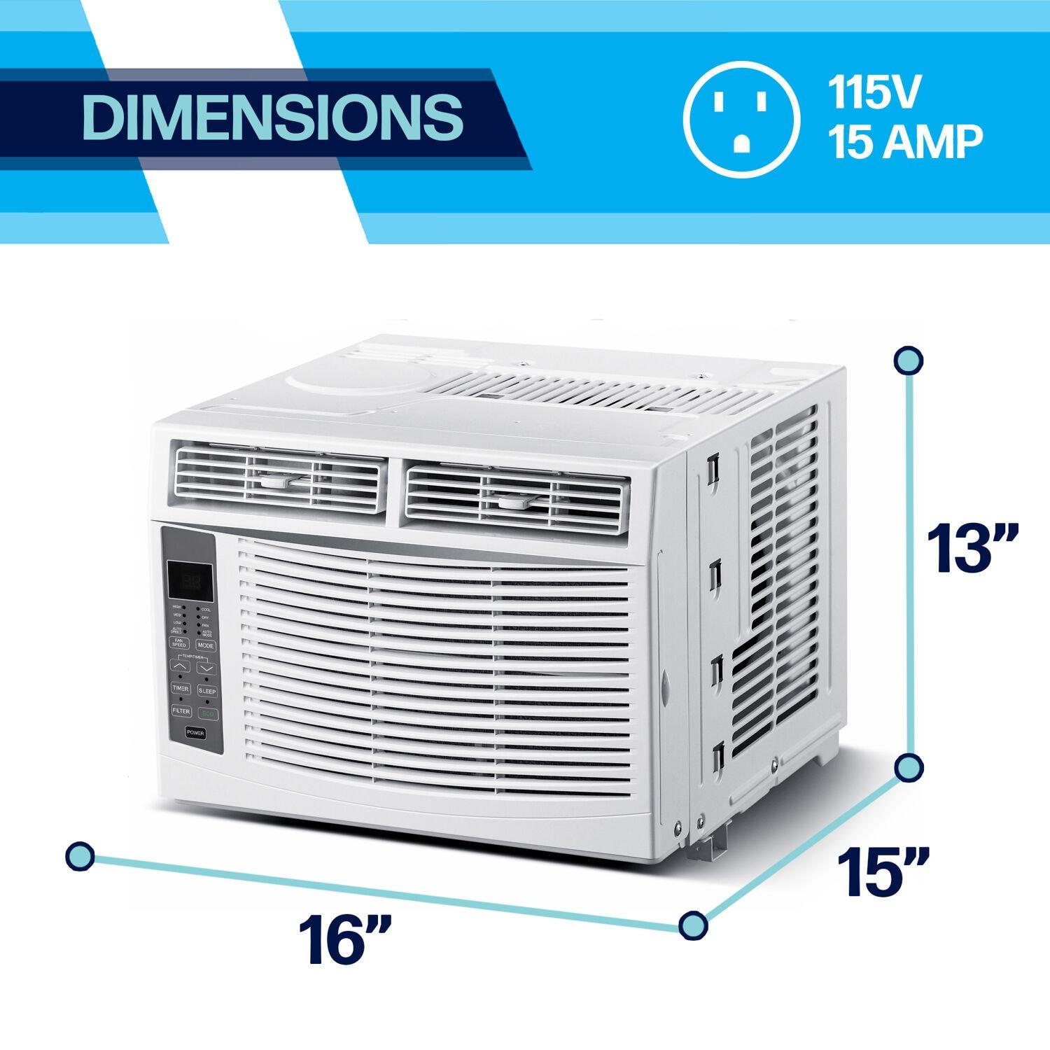 Arctic Wind 6000 BTU Window Air Conditioner for 250 Square Feet with Remote Included