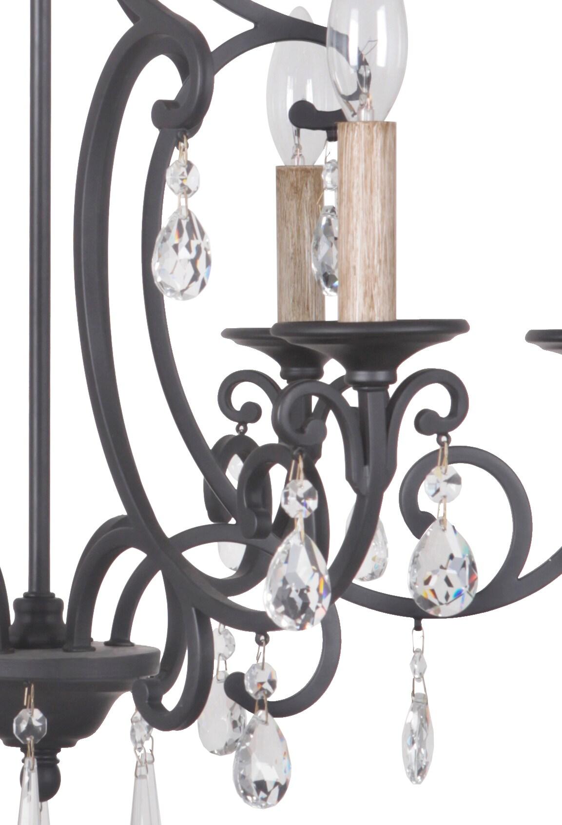 38926-MBK-Craftmade Lighting-Bentley - Six Light Chandelier     -Traditional Installation