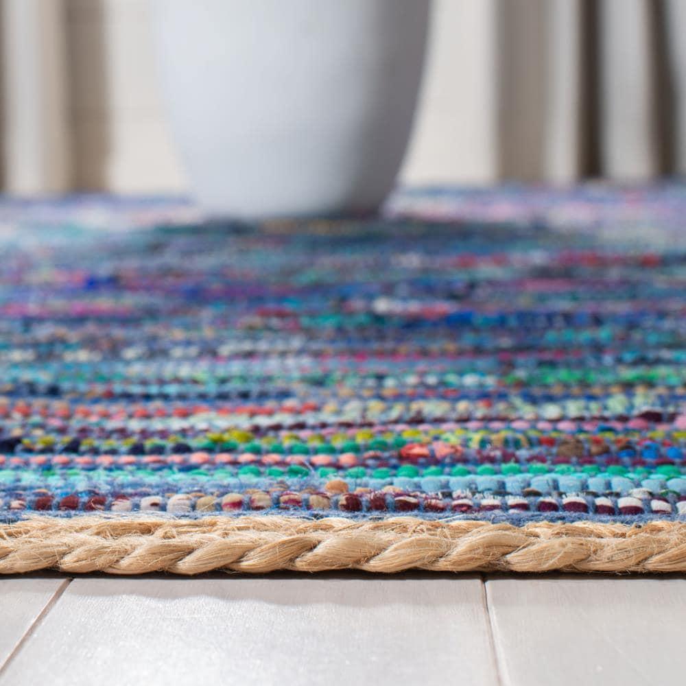 Montauk MTK960 Hand Woven Area Rug - Blue/Natural - 5'x8' - Safavieh.
