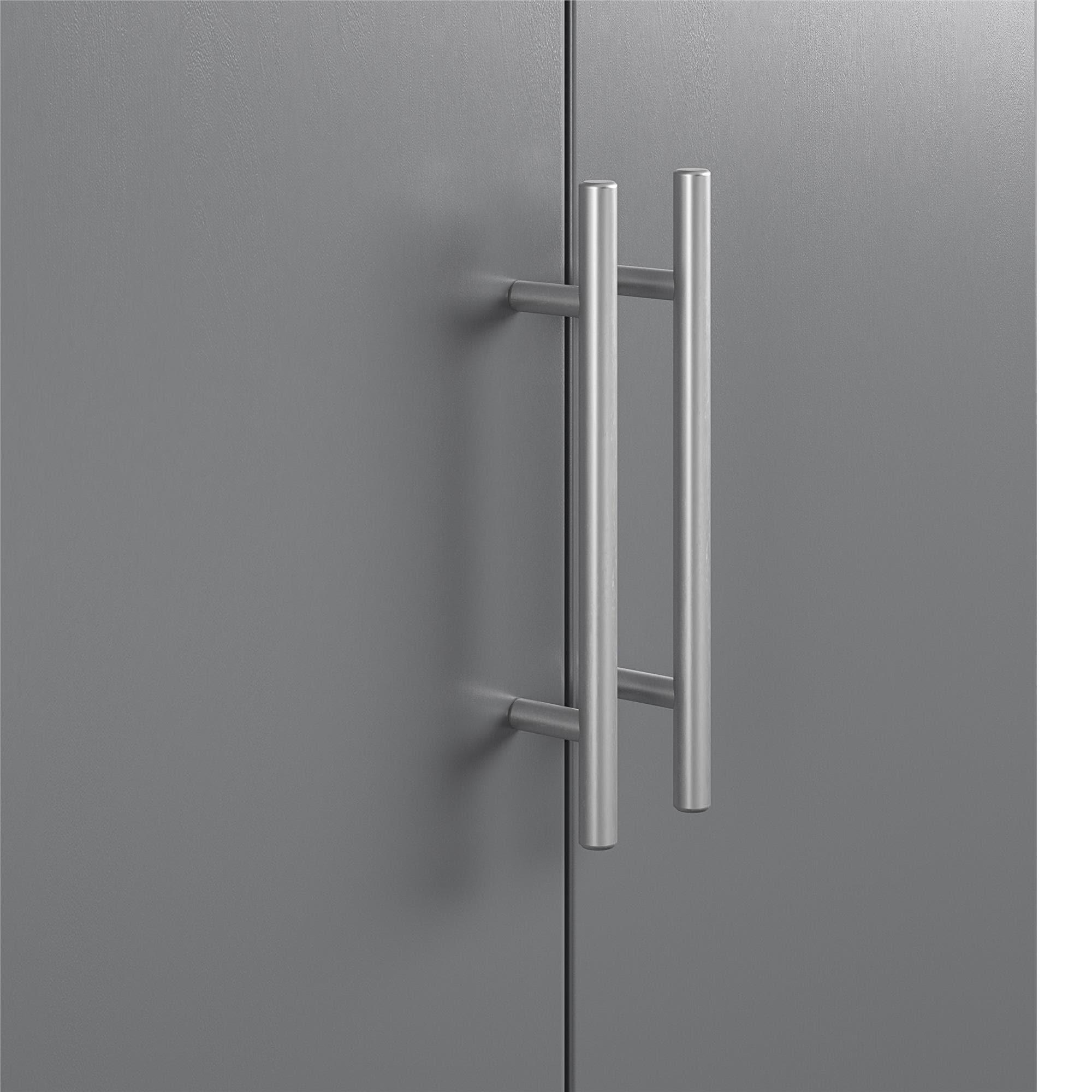 Camberly 4 Door/1 Drawer Storage Cabinet, Graphite Gray