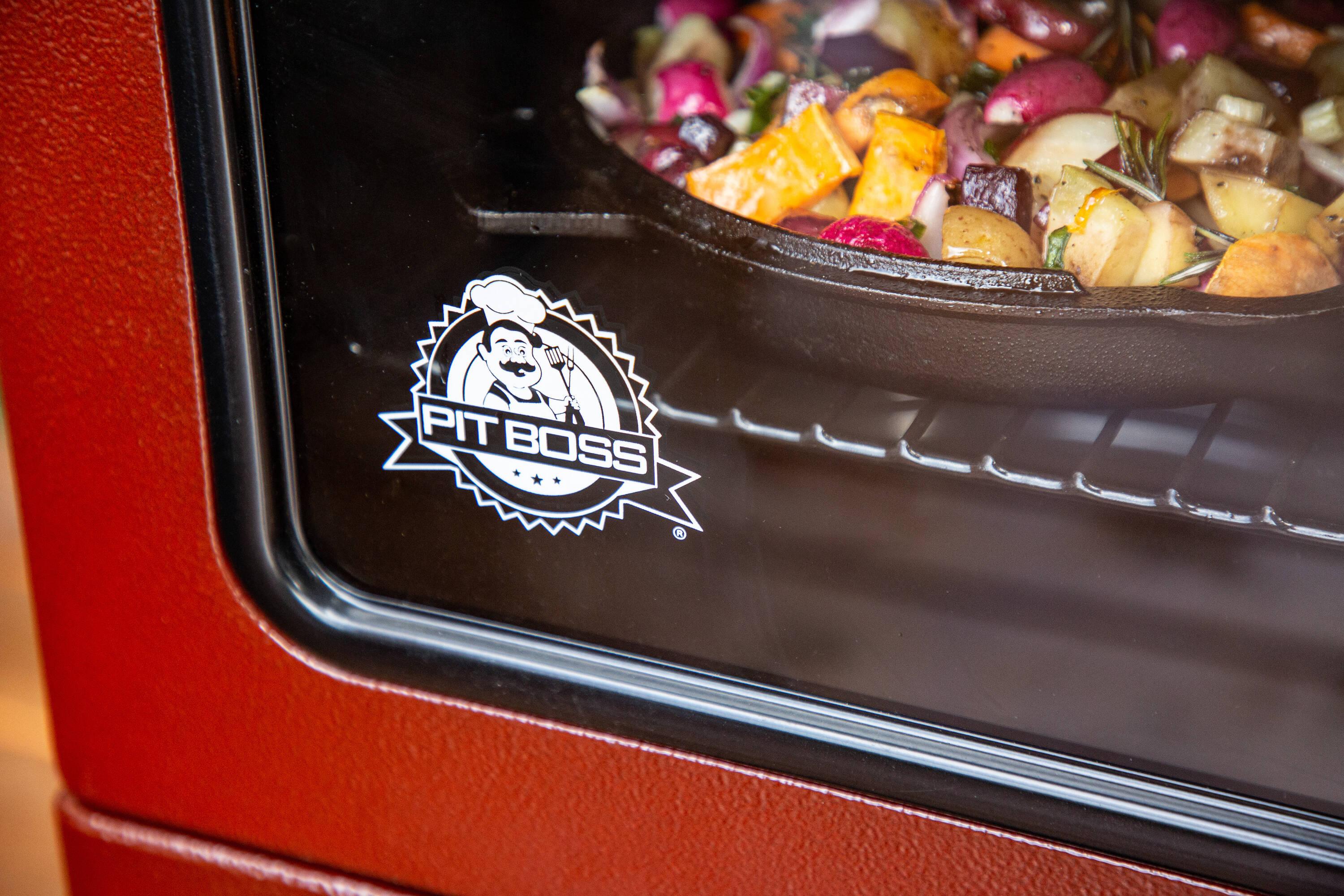 Pit Boss 3-Series Gas Smoker in Red Hammertone - PBV3G1