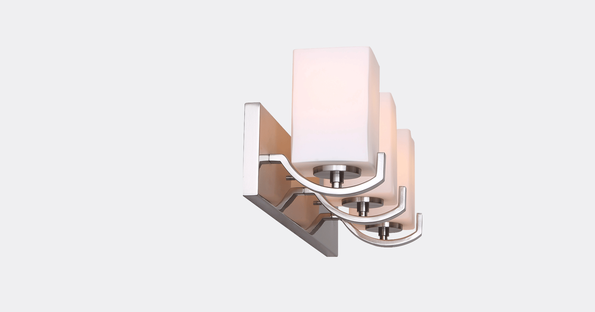 Palmer 3-Light Brushed Nickel Bath Light