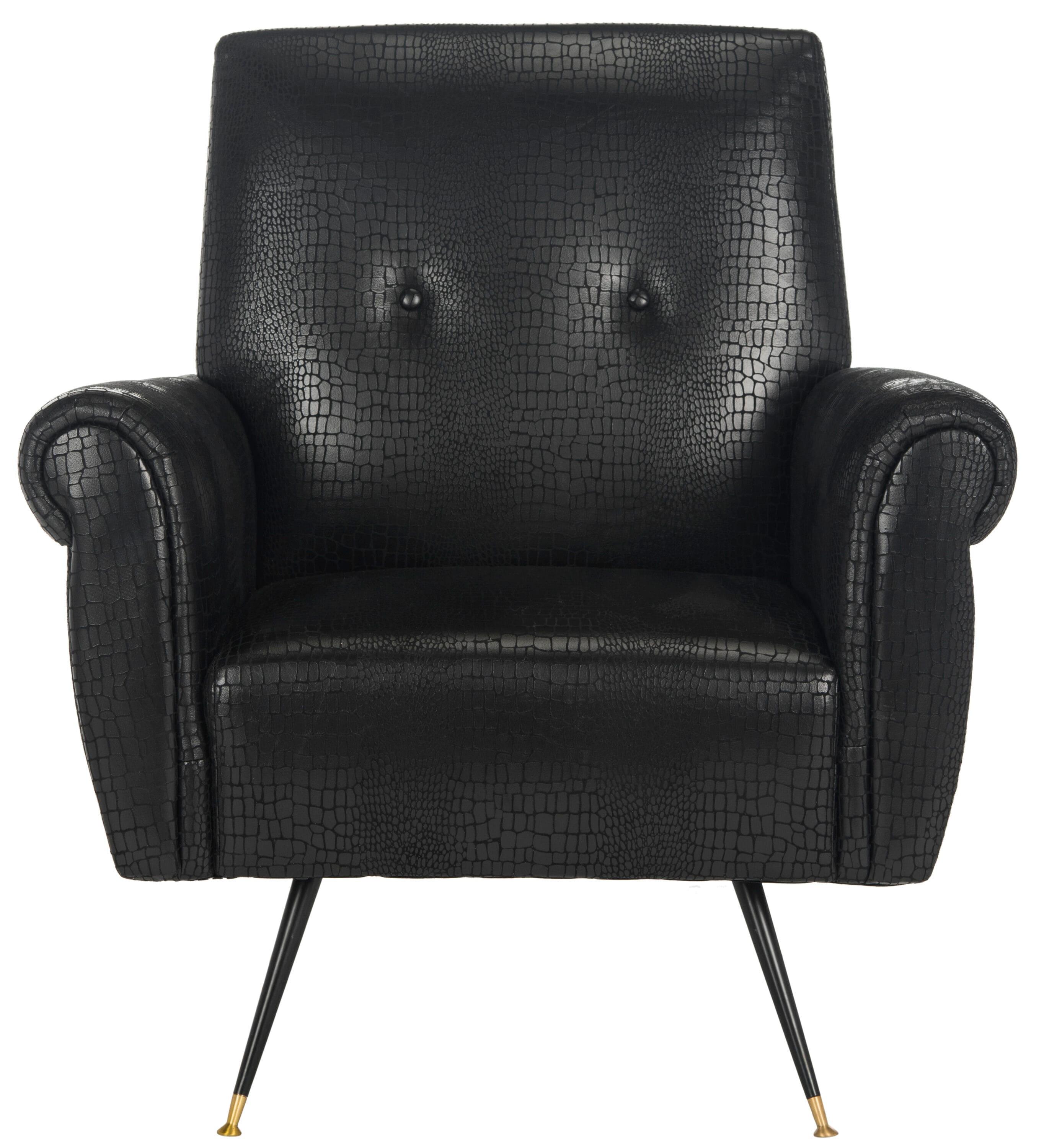 Mira Accent Chair - FOX6285 - Black - Safavieh