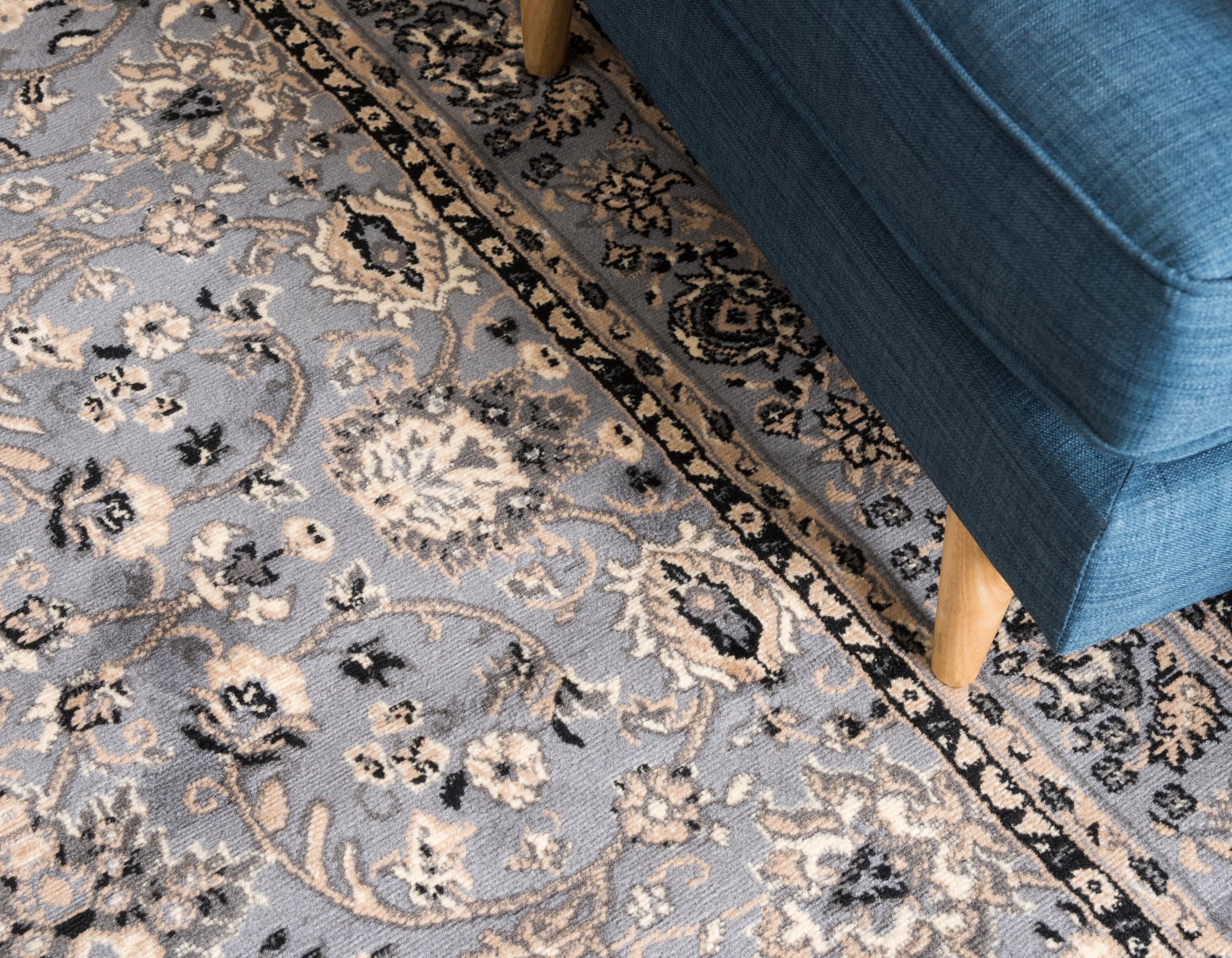 Unique Loom 6' 0 x 9' 0 Sialk Hill Washington Gray Area Rug