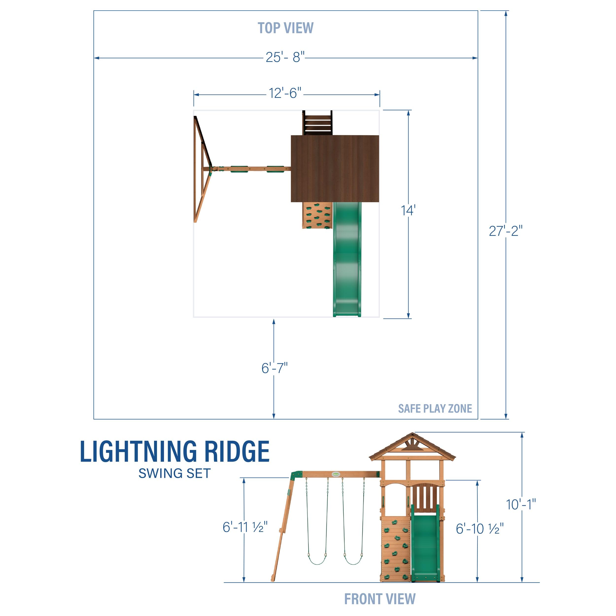 Backyard Discovery Lightning Ridge Swing Set