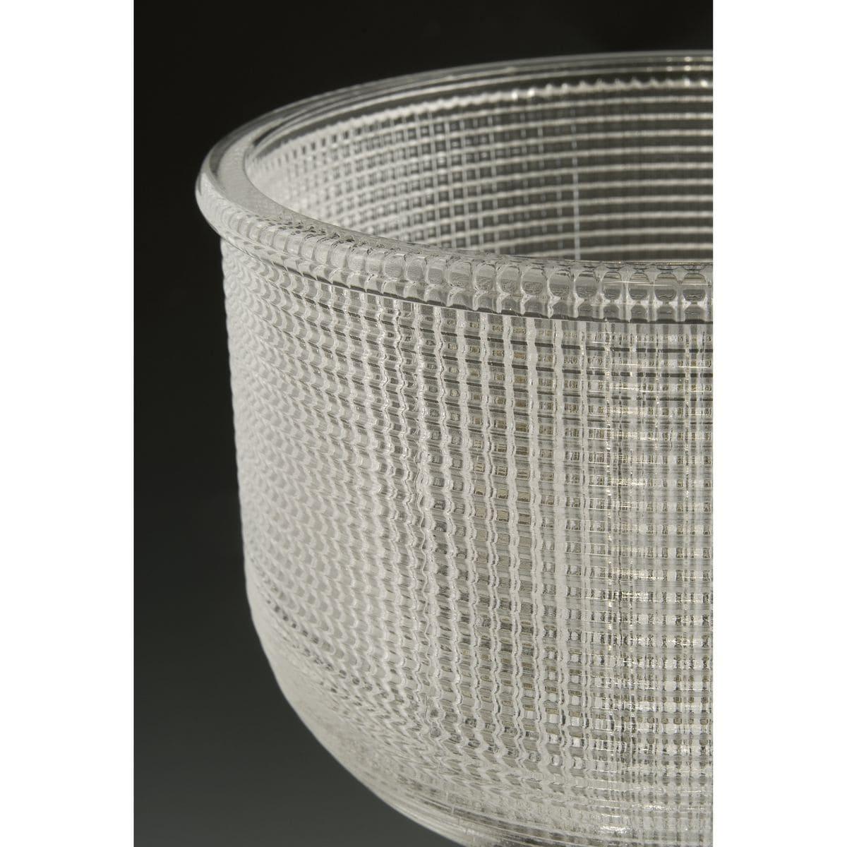 Progress Lighting Archie 1-Light Mini-Pendant, Polished Chrome, Prismatic Glass Shade