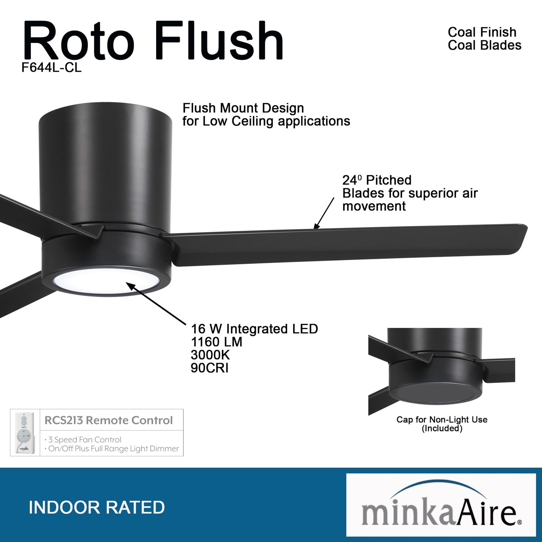 52'' 3 - Blade LED Propeller Ceiling Fan with Remote Control and Light Kit Included