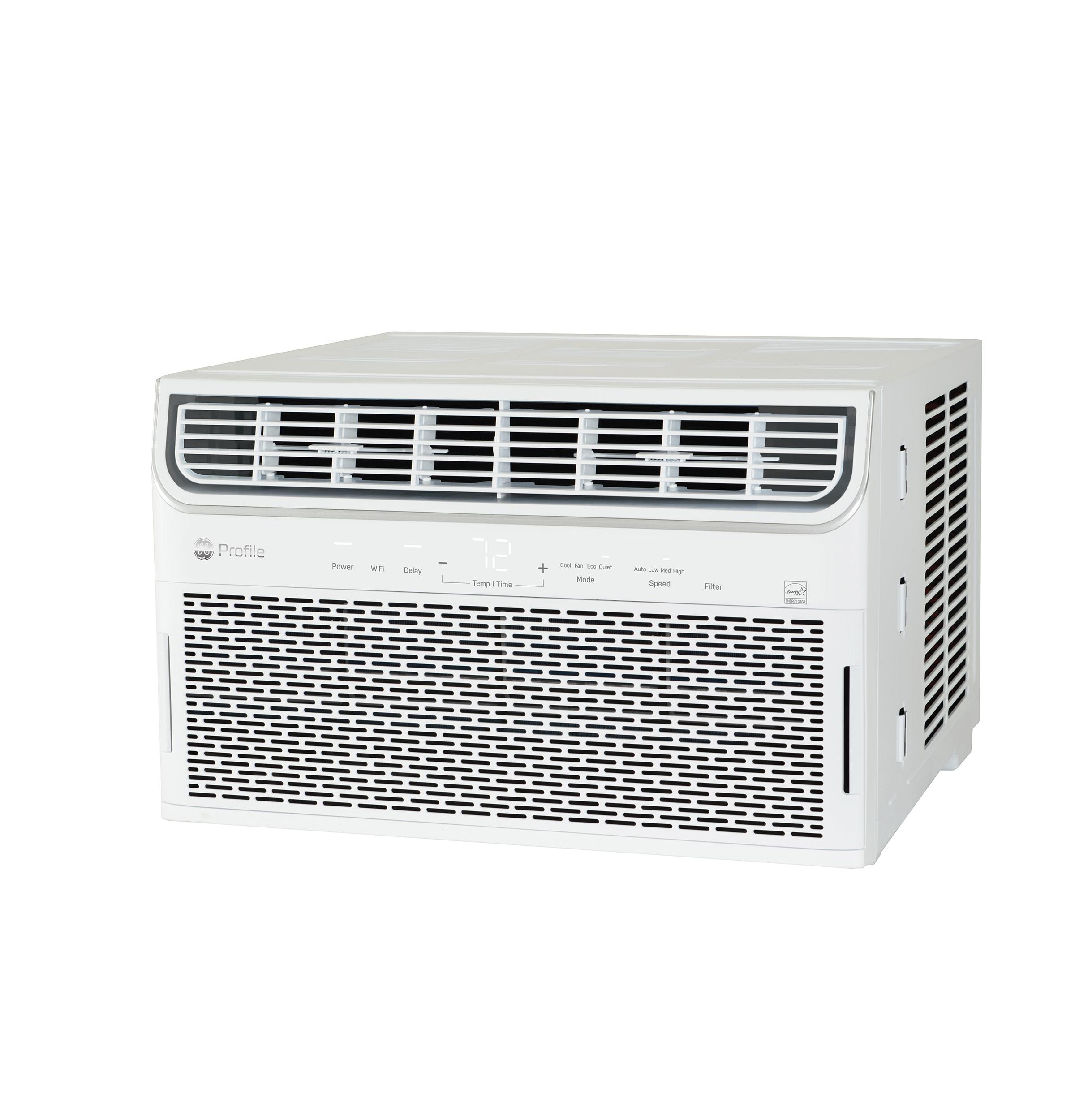 GE 12,000 BTU 110V Smart Window-Mounted Air Conditioner with Wi-Fi