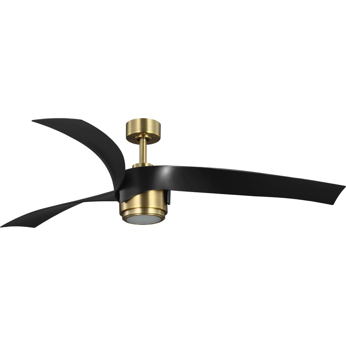 Progress Lighting P250107-30 Insigna 62" 3 Blade Indoor Led Ceiling Fan - Brass