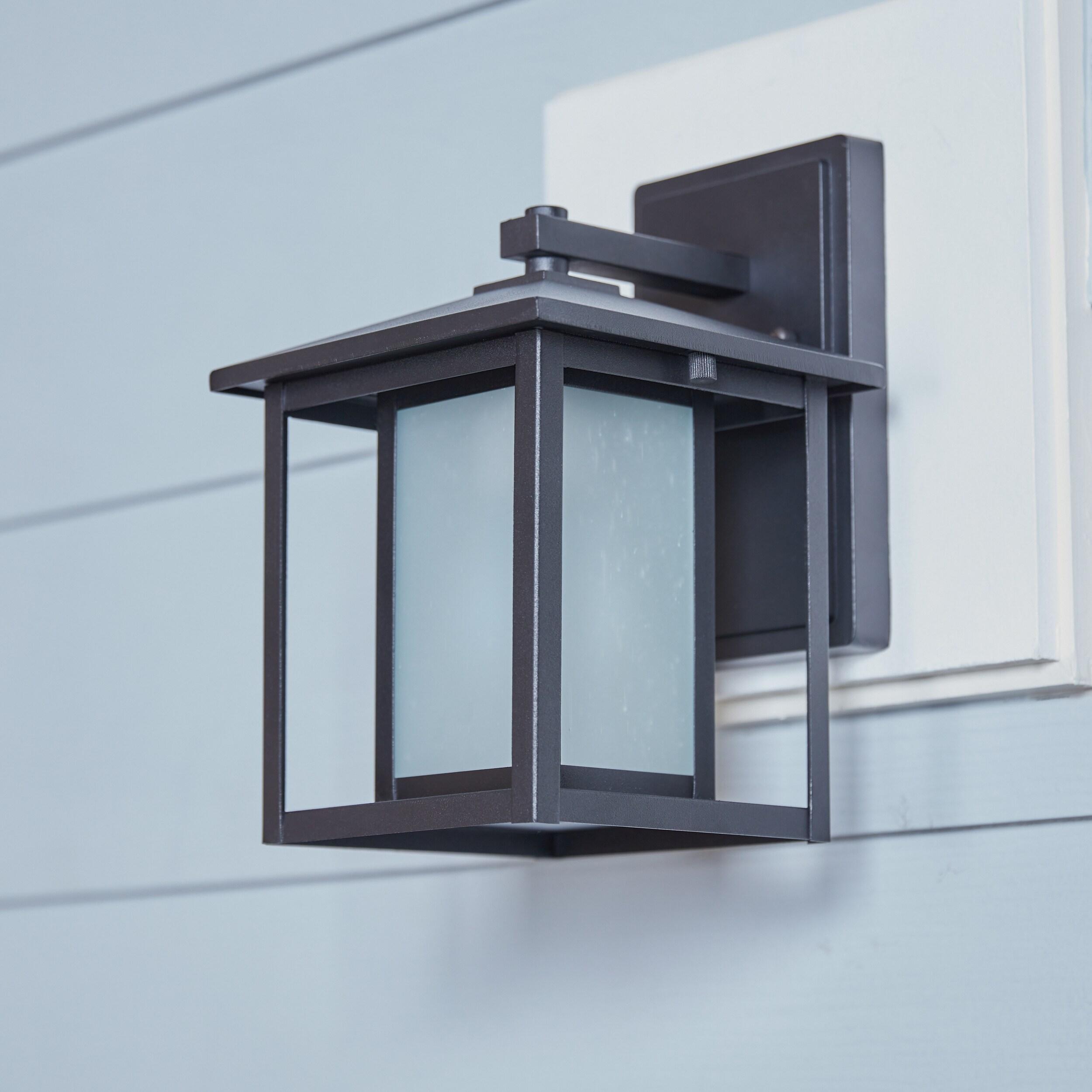 Hunnington Black Contemporary Outdoor Wall Lantern