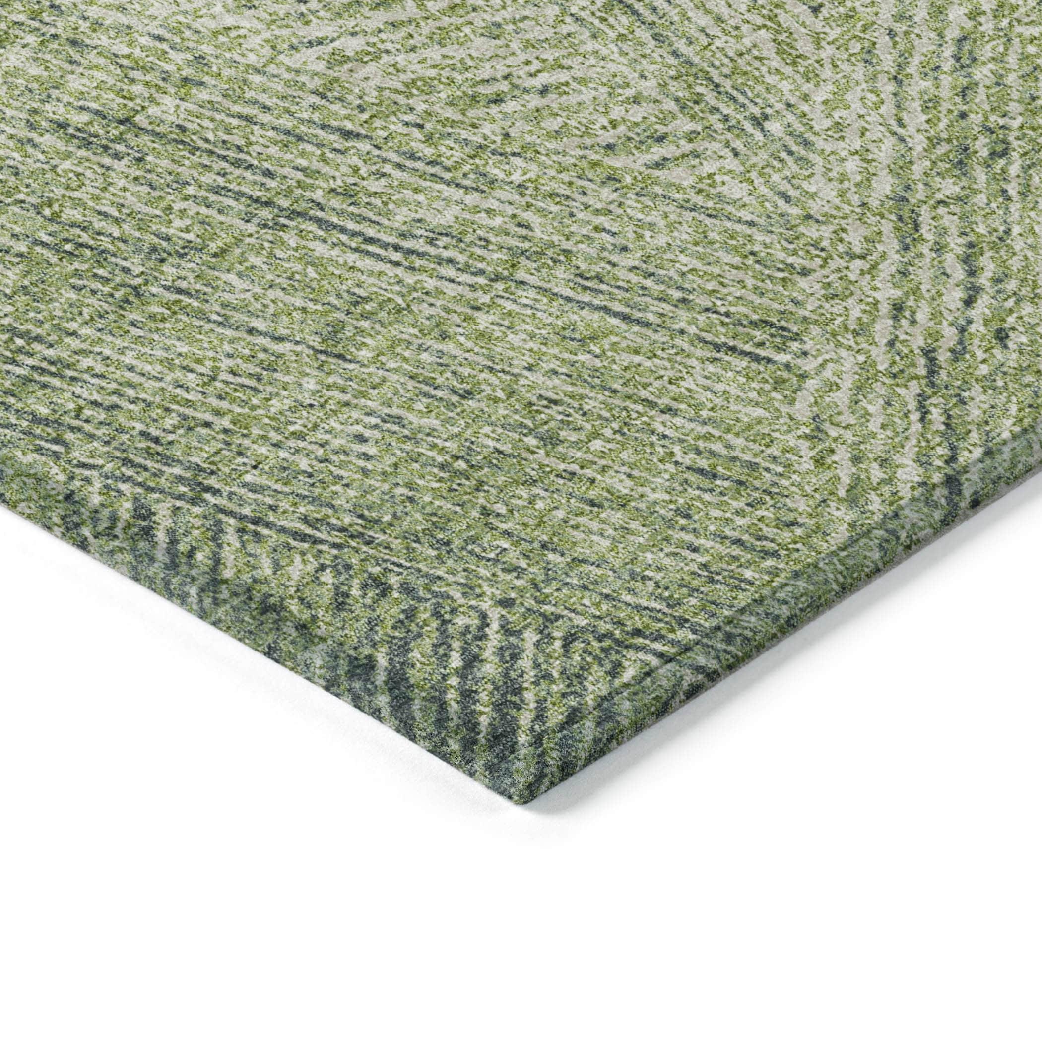 Machine Washable Indoor/Outdoor Chayden ACN991 Aloe Rug