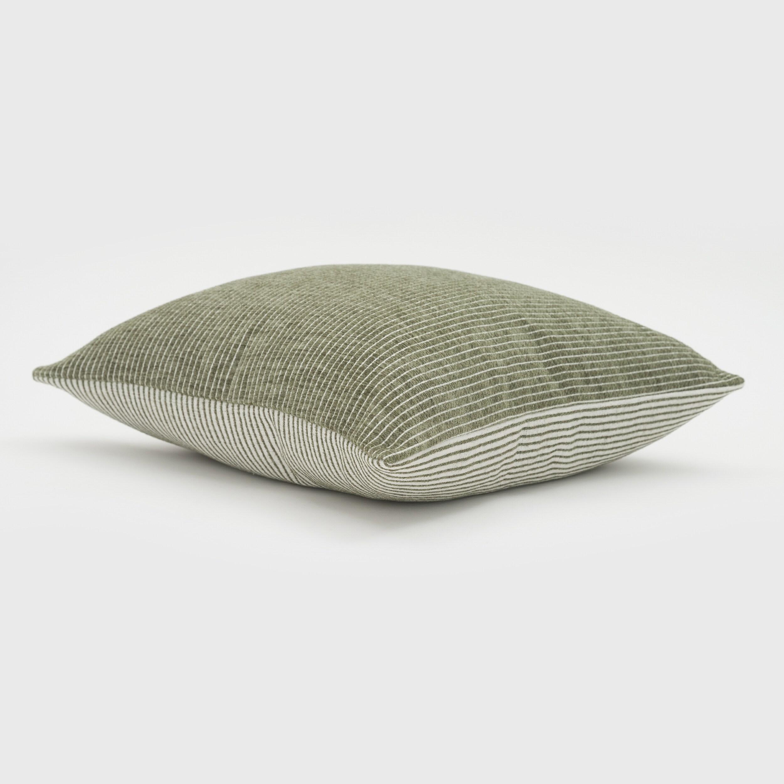 EverGrace Elsa Reversible Pinstripes Striped Reversible Throw Pillow