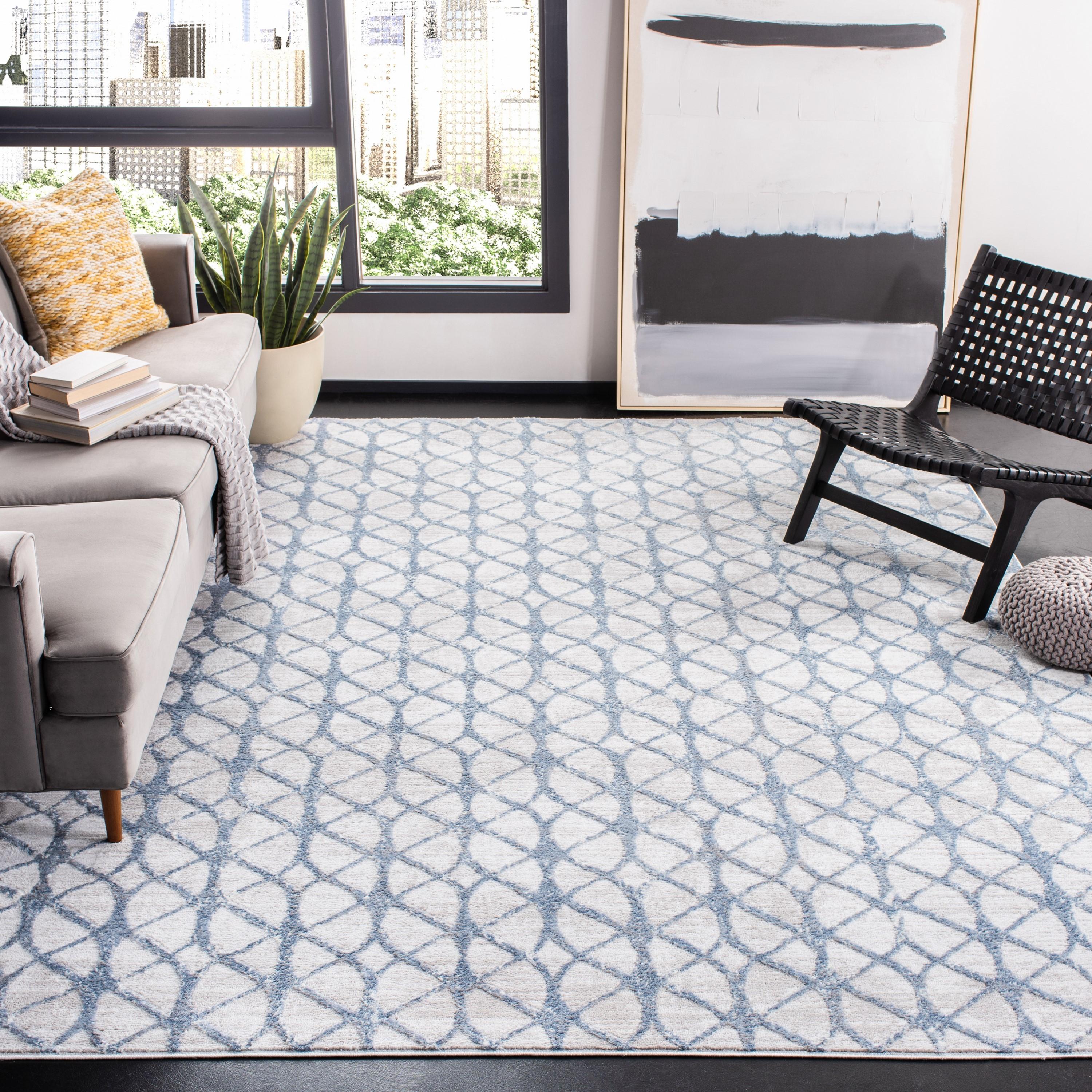 Amelia ALA792 Power Loomed Area Rug - Grey/Blue - 8'9"x11'9" - Safavieh.