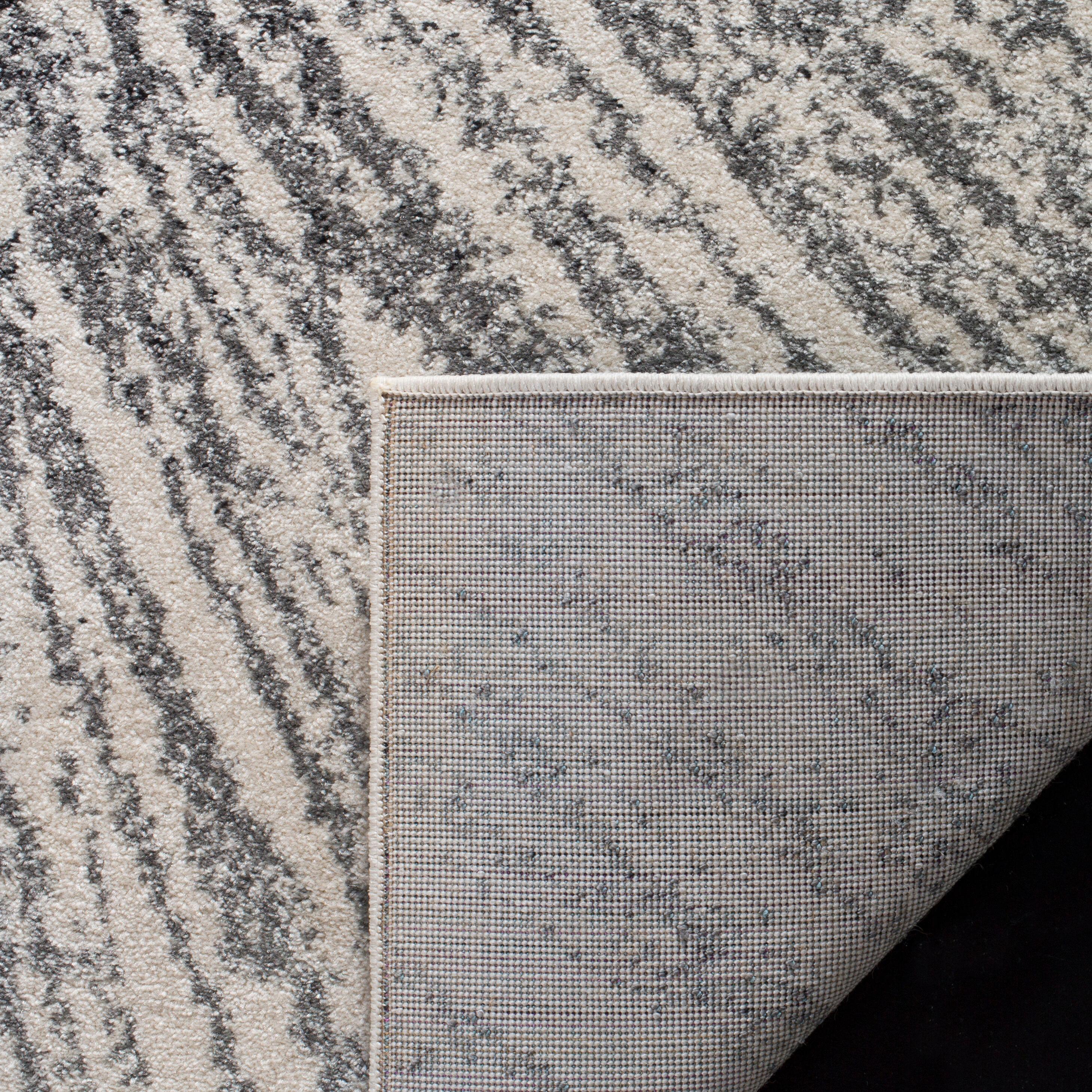 Evoke EVK228 Power Loomed Indoor Area Rug - Black/Ivory - 8'x10' - Safavieh