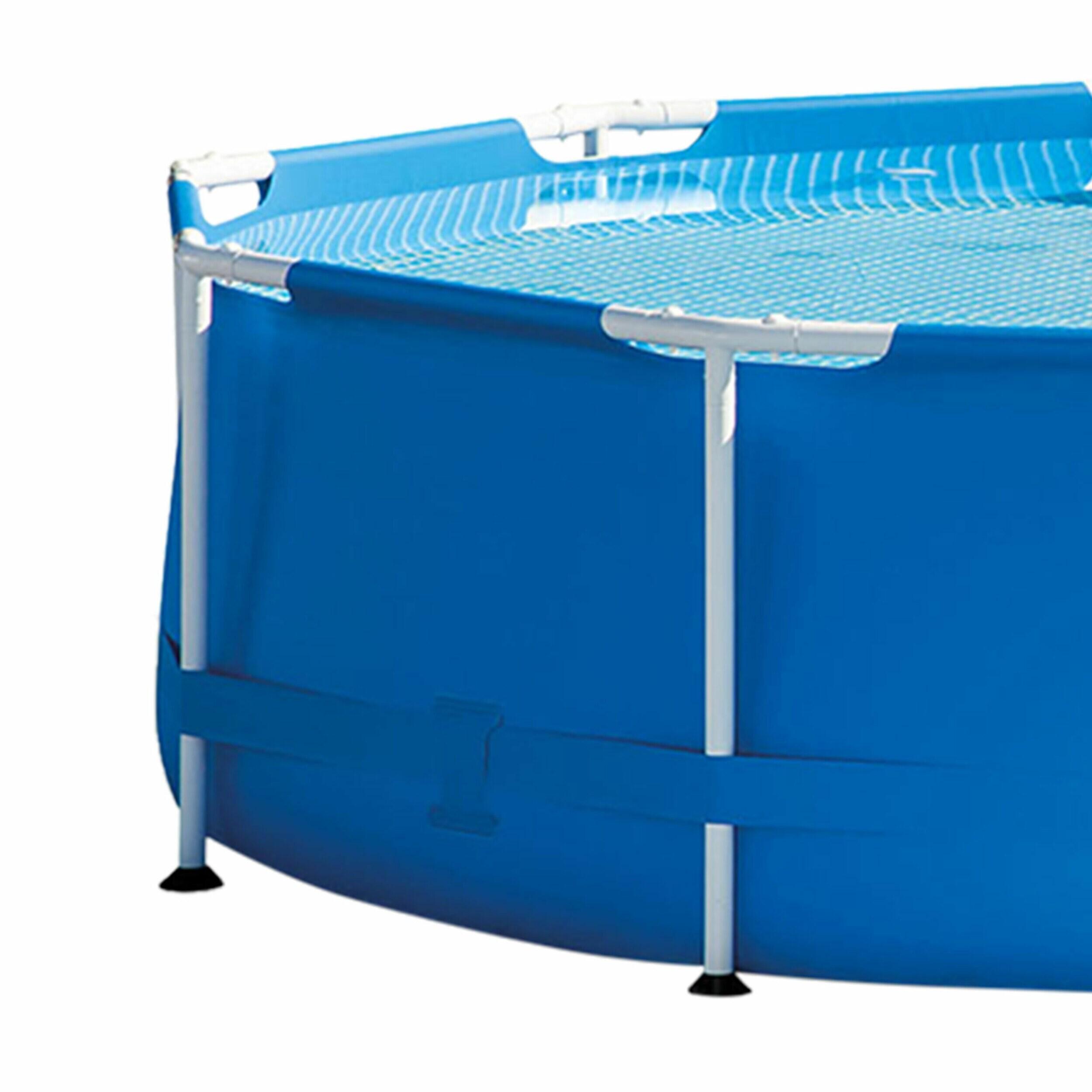 Intex Intex Round Metal Frame Outdoor Backyard Above Ground Swimming Pool