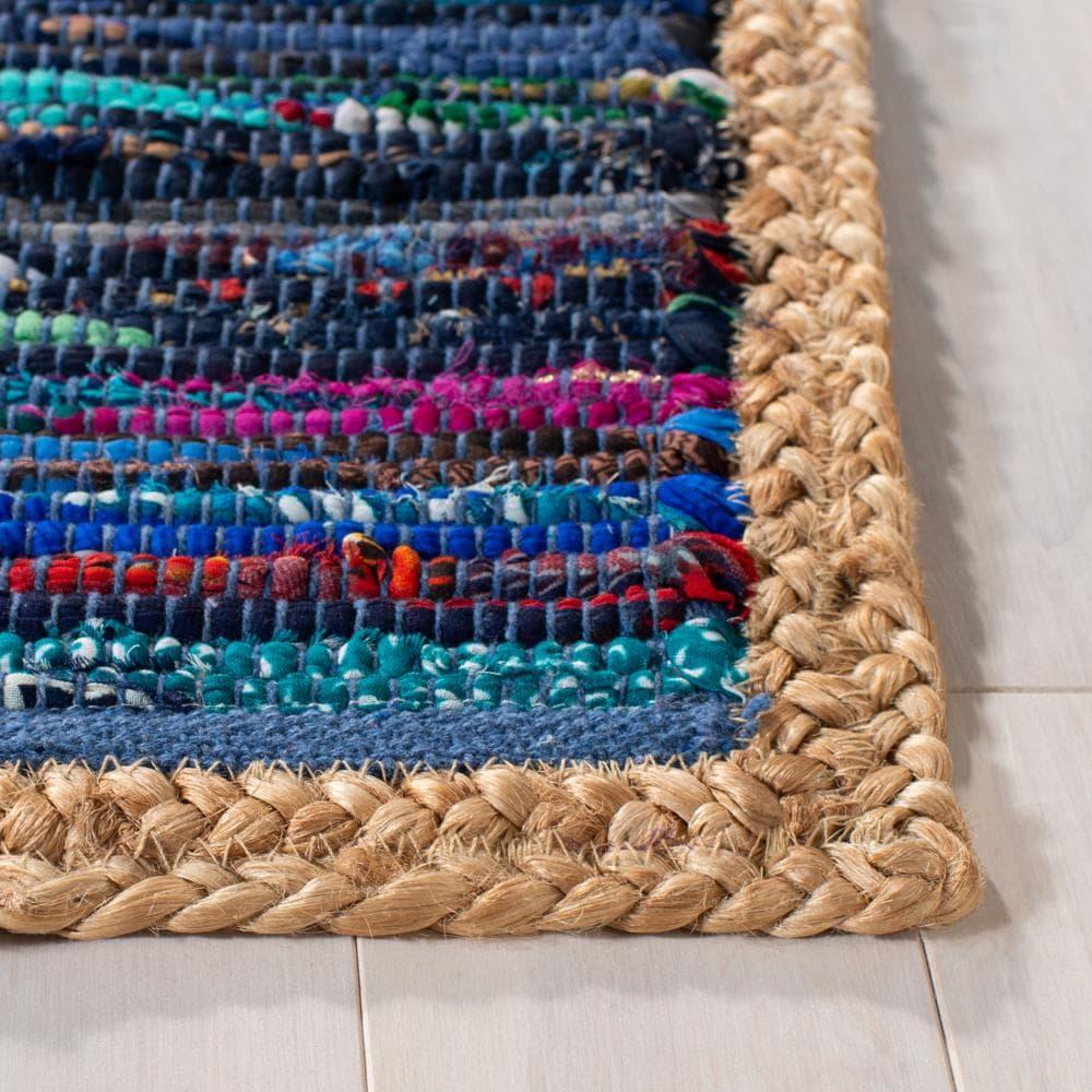 Montauk MTK960 Hand Woven Area Rug - Blue/Natural - 5'x8' - Safavieh.