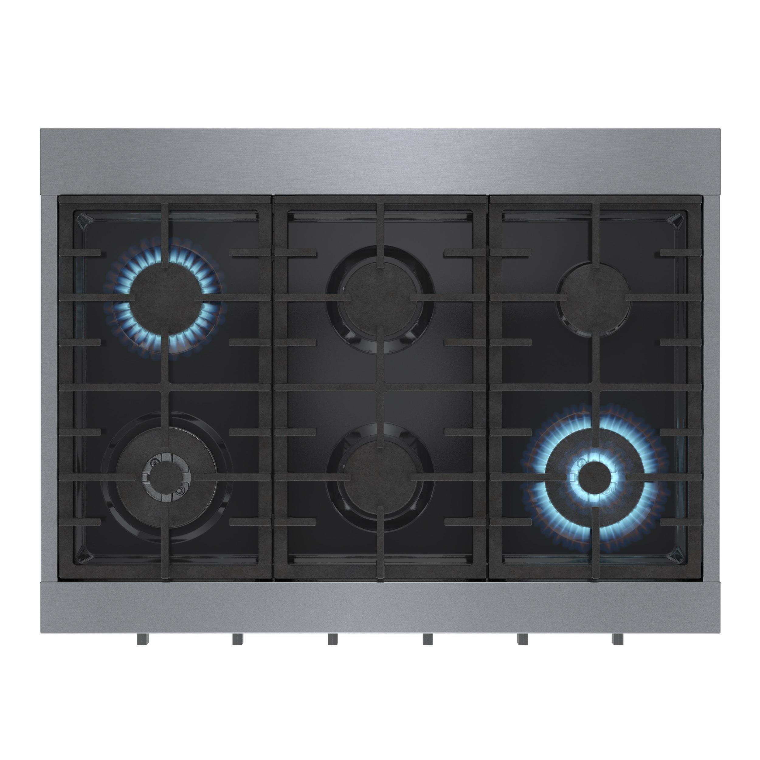 Bosch Rgm86uc 36" Wide 6 Burner Gas Rangetop - Stainless Steel