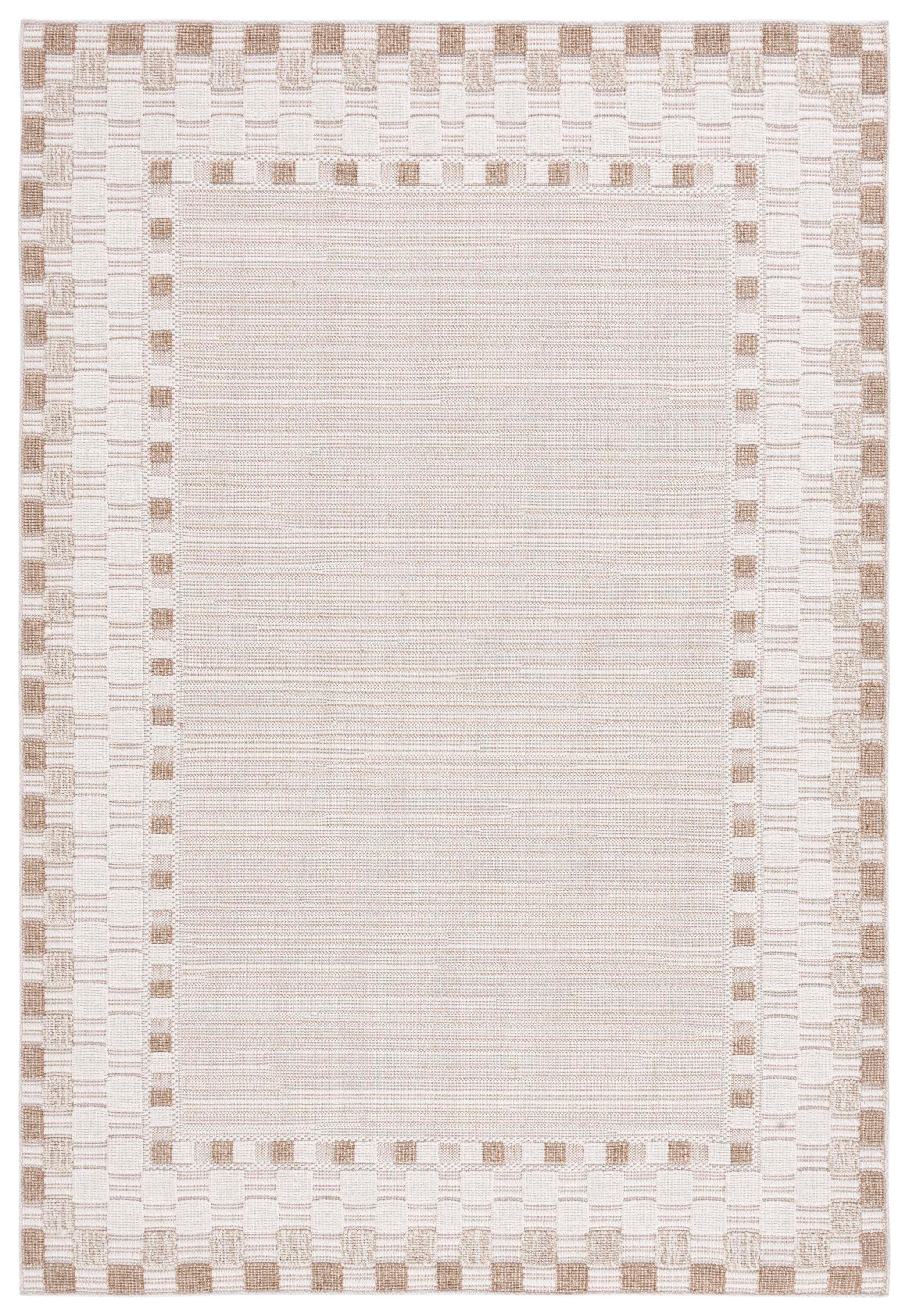 Safavieh Global 9 x 12 (ft) Synthetic Beige/Light Beige Rectangular Indoor/Outdoor Solid Area rug