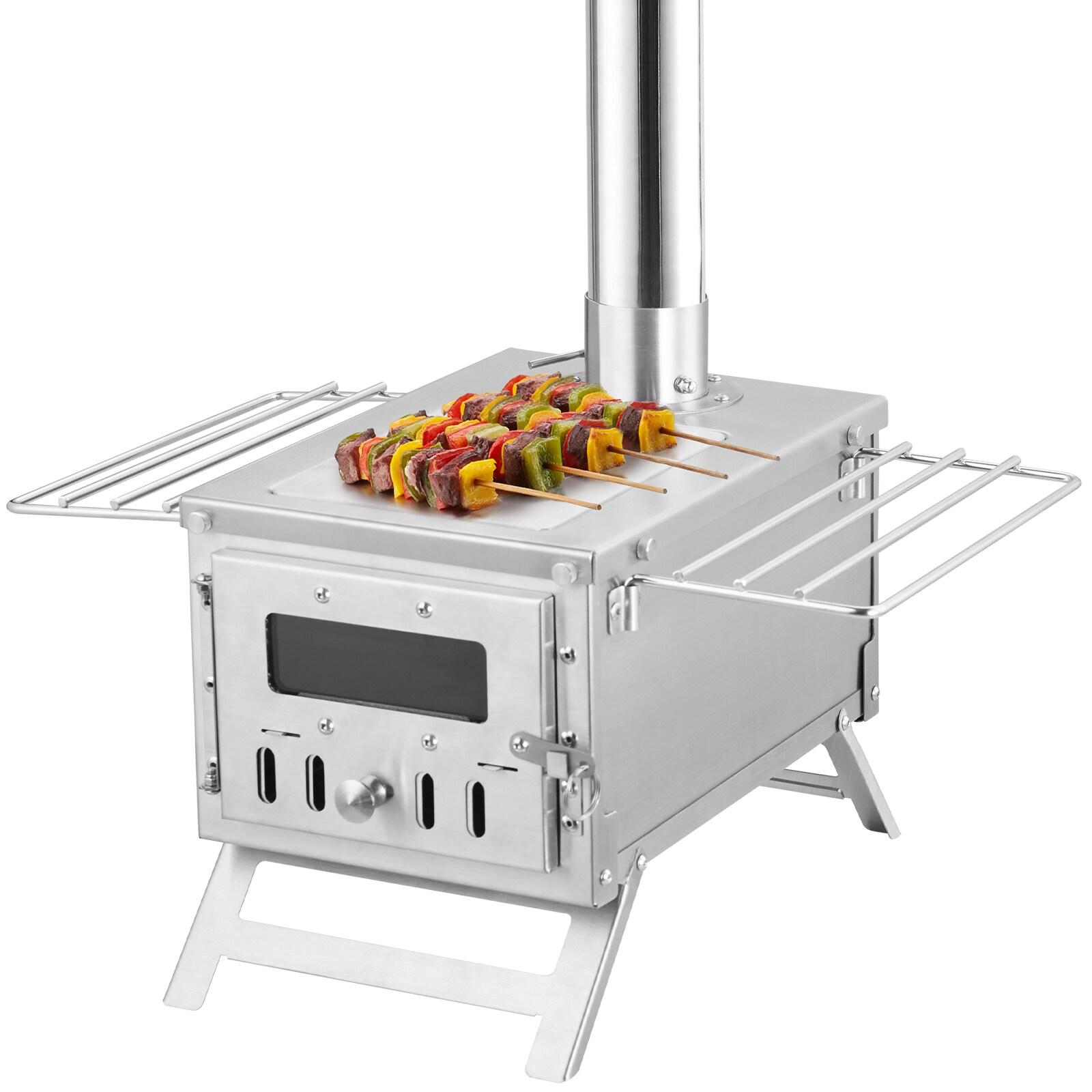 VEVOR 11 Square Feet Natural Vent Freestanding Wood Burning Stove