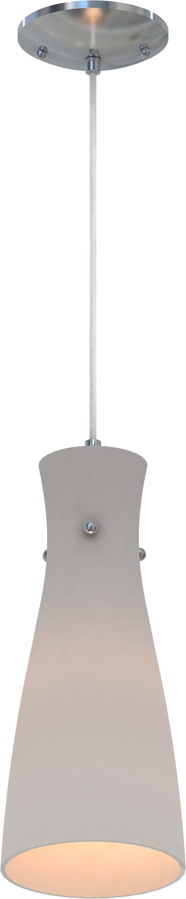 Volume Lighting 1 - Light Brushed Nickel Single Pendant