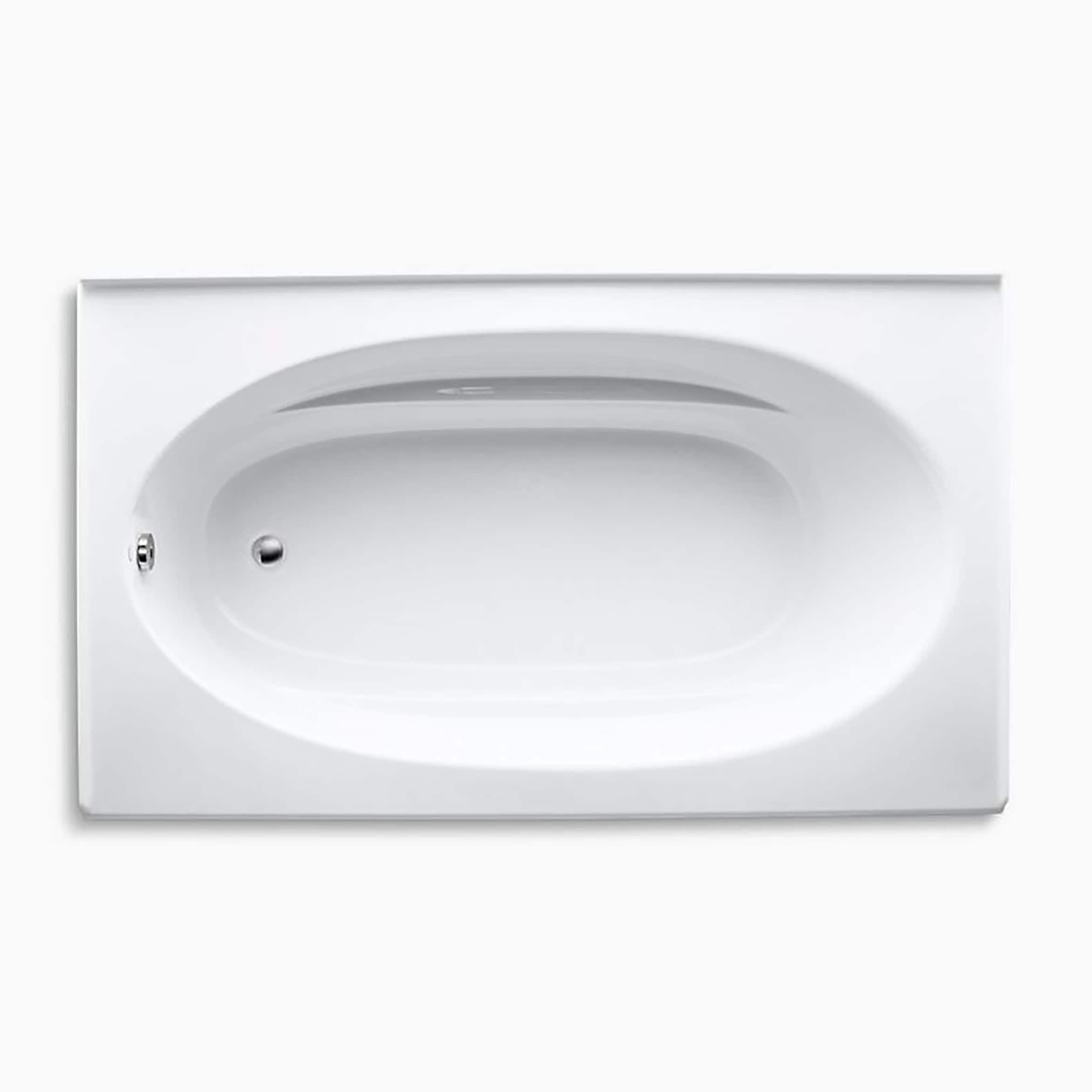 Windward 72" x 42" Alcove Soaking Acrylic Bathtub