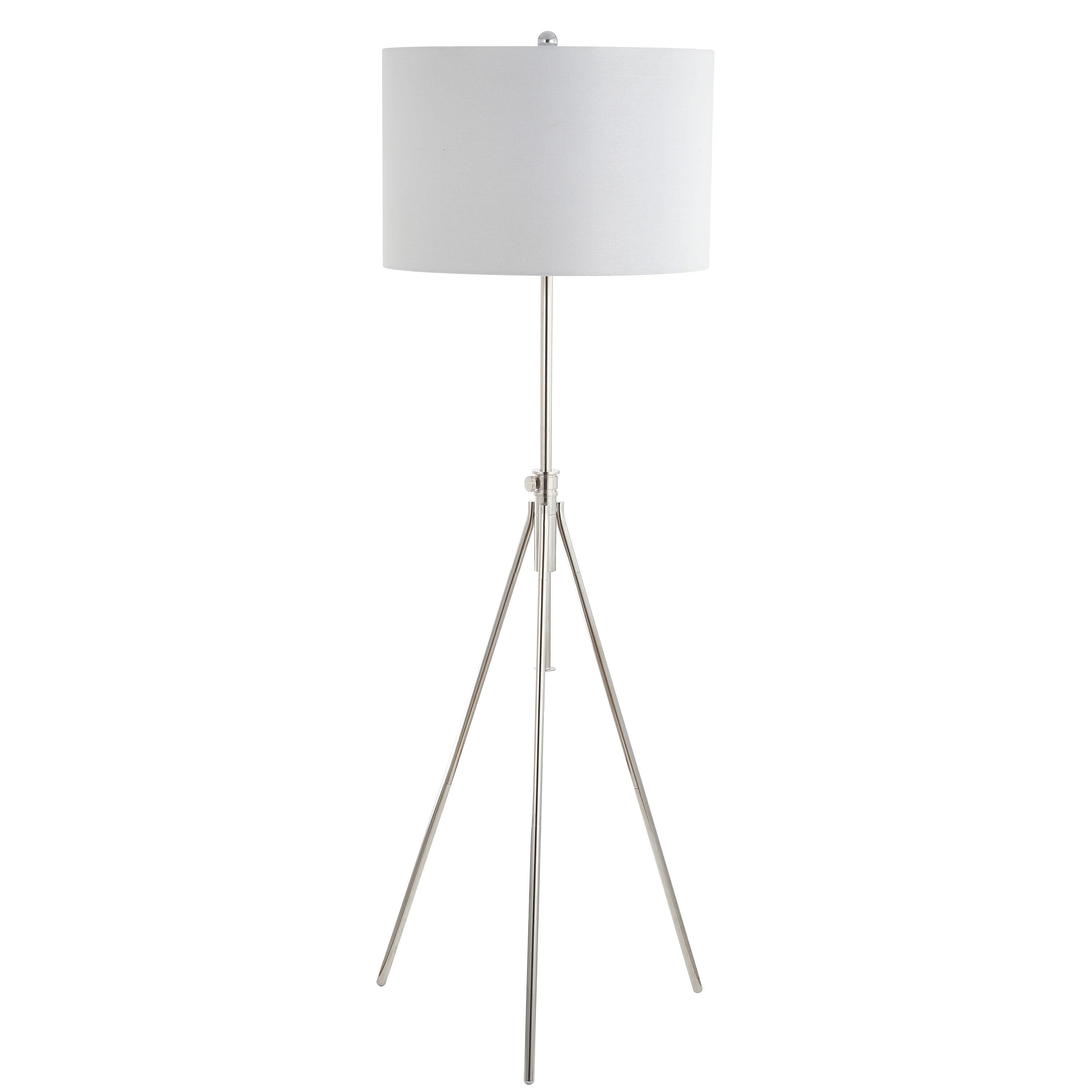 Cipriana Floor Lamp - FLL4007 - Silver/White - Safavieh