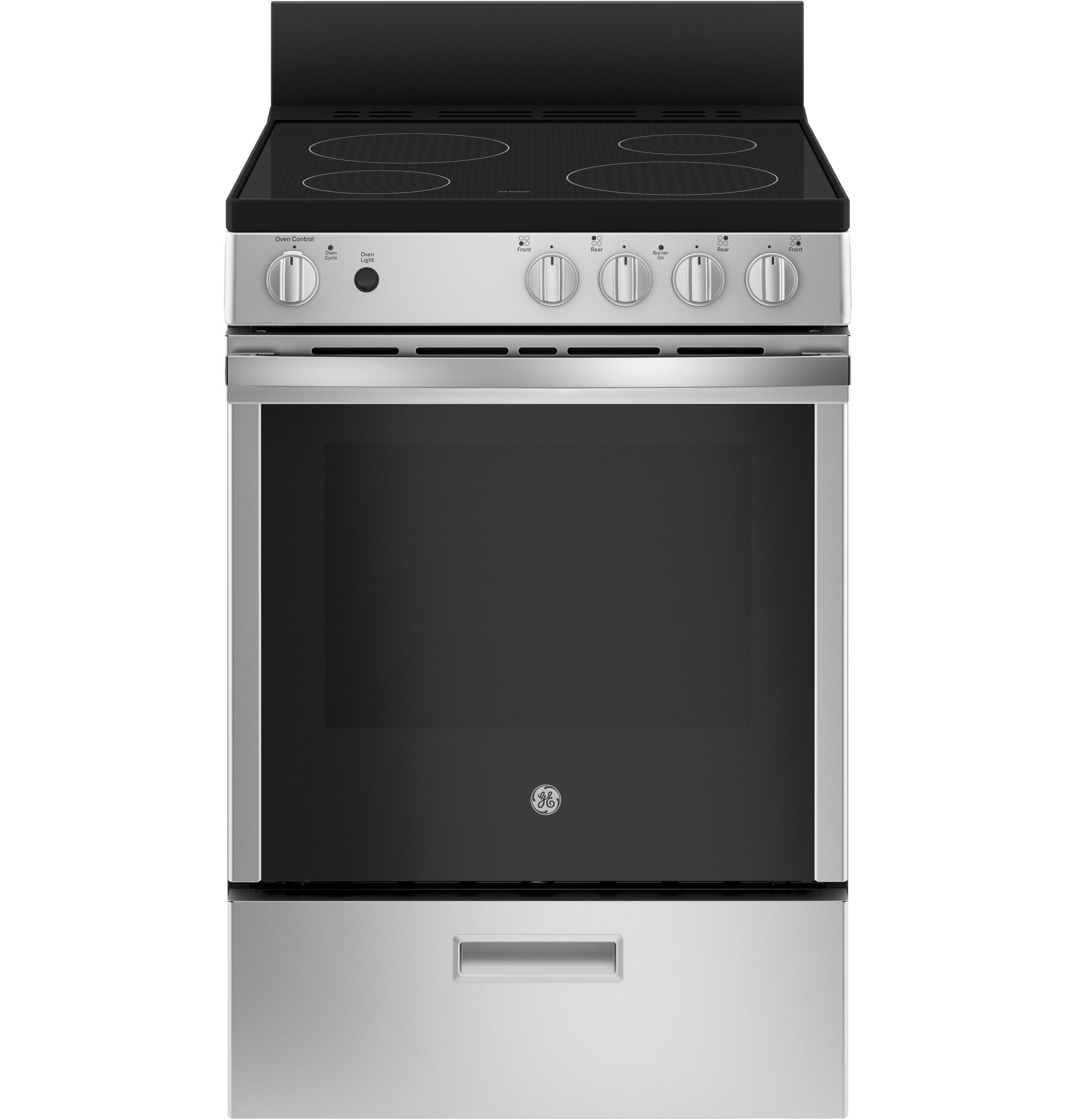 24" 2.9 Cu. Ft. Freestanding Electric Range with Modular Backguard