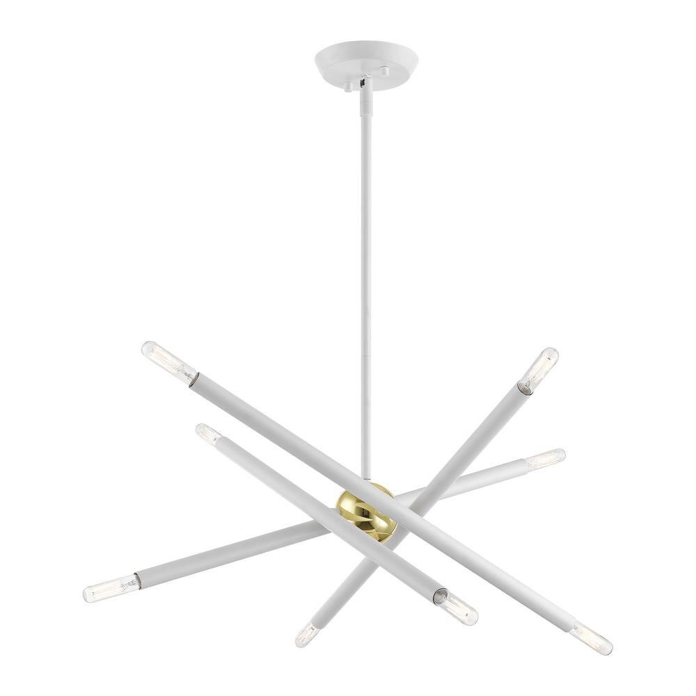 Livex Lighting Soho 8 - Light Chandelier in  White