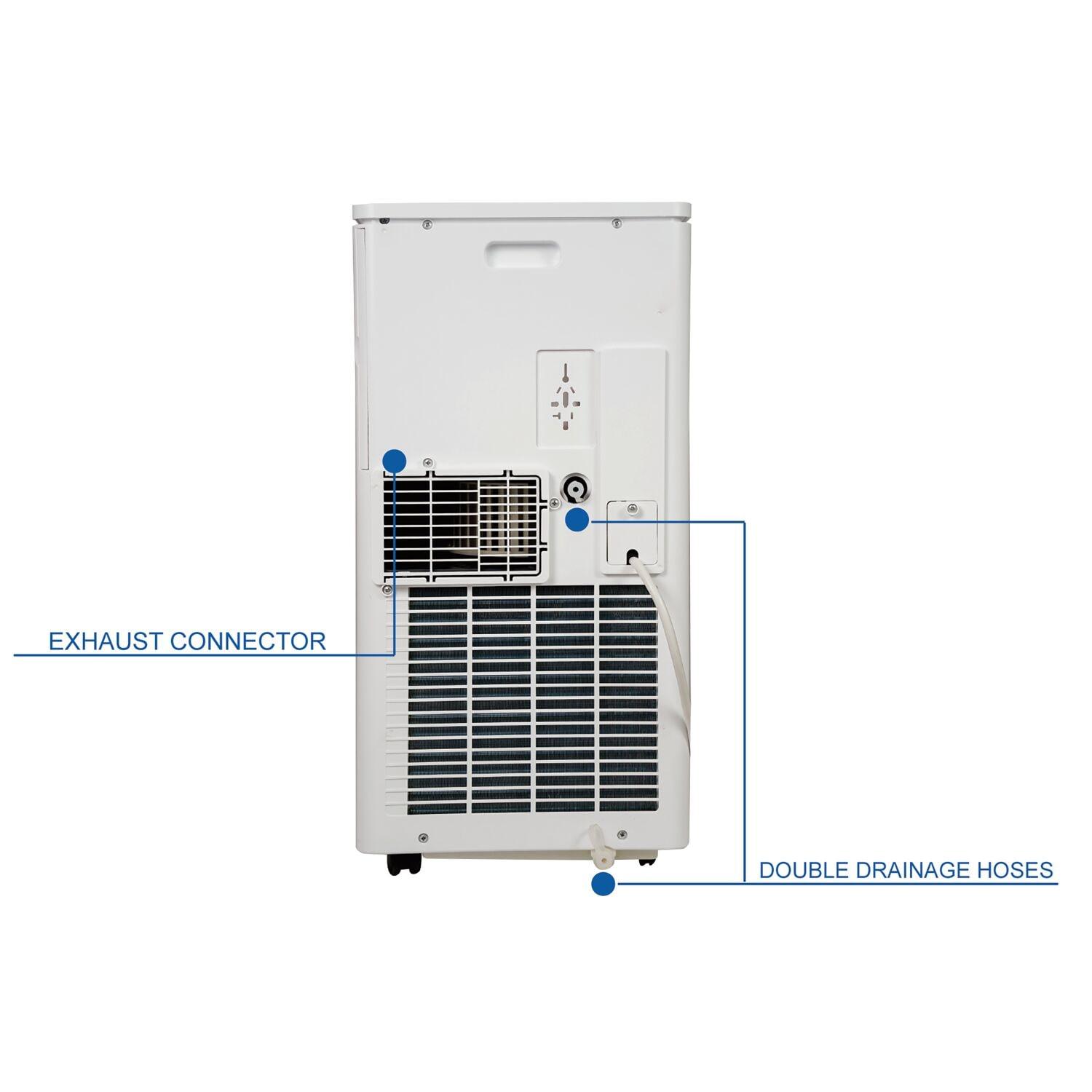 Airemax 6,000 BTU Portable Air Conditioner with Dehumidifier for up to 300 Sq. Ft. in White