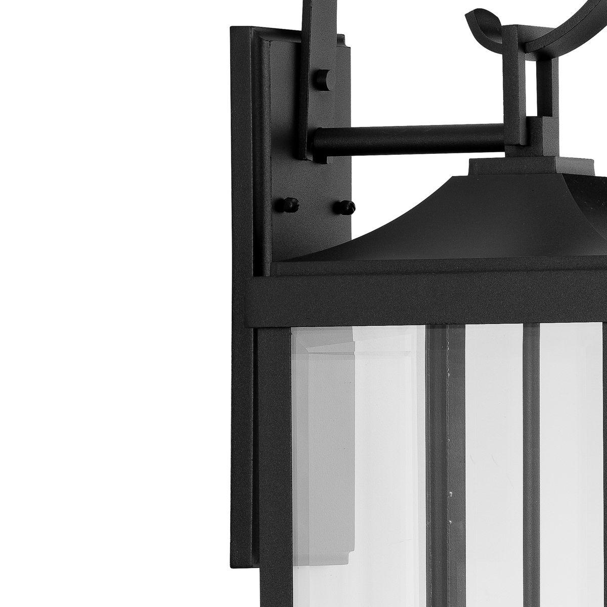 Progress Lighting Gibbes Street 3-Light Wall Lantern in Antique Bronze with Clear Beveled Glass