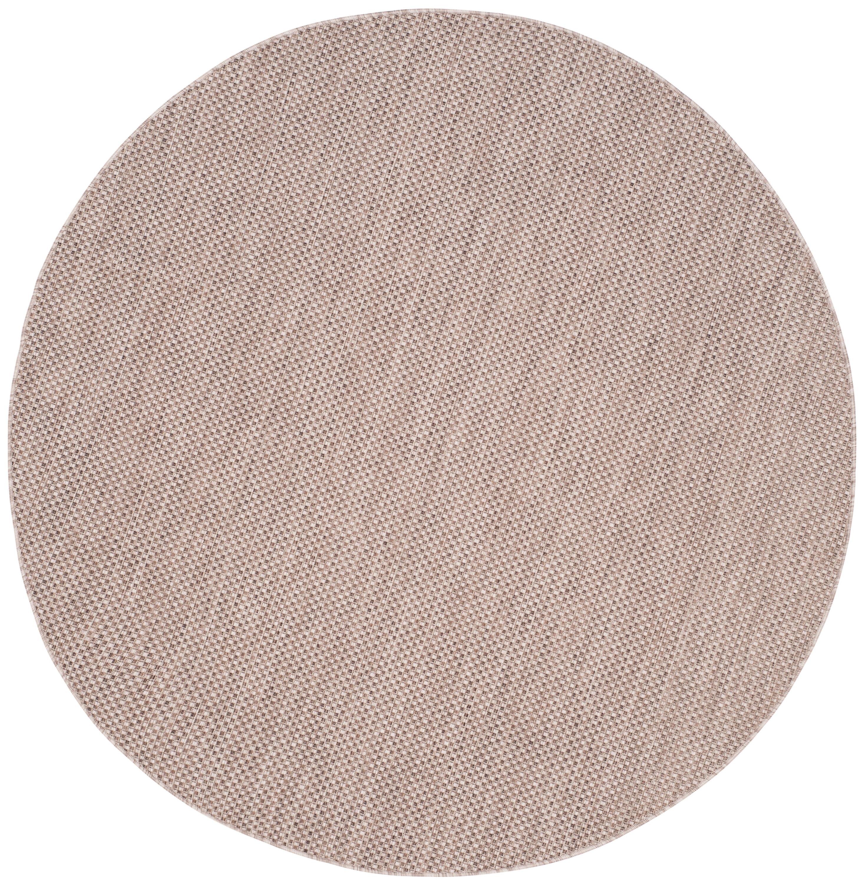 Courtyard CY8521 Power Loomed Indoor/Outdoor Area Rug - Beige/Brown - 5' round - Safavieh.