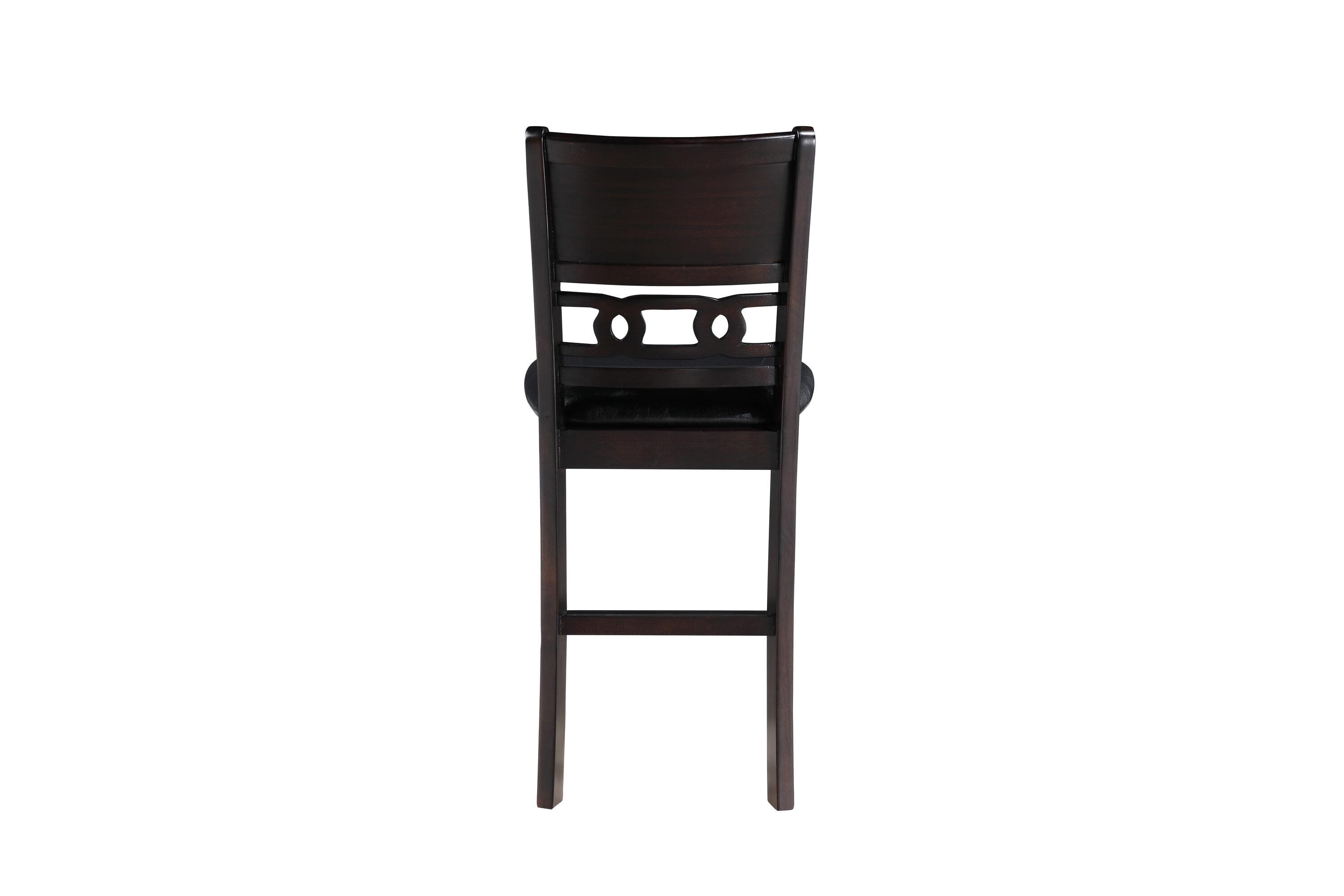 New Classic Furniture,Furniture Gia Solid Wood Counter Chairs In Ebony Black (Set Of 2)