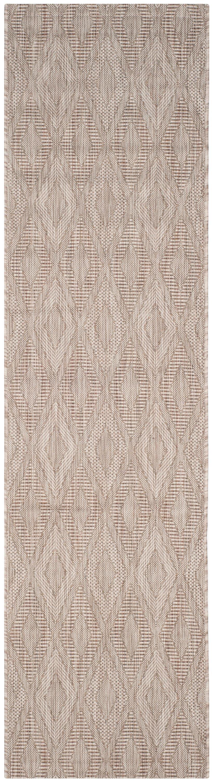 Courtyard CY8522 Power Loomed Indoor and Outdoor Runner Rug - Beige/Beige - 2'3"x10' - Safavieh