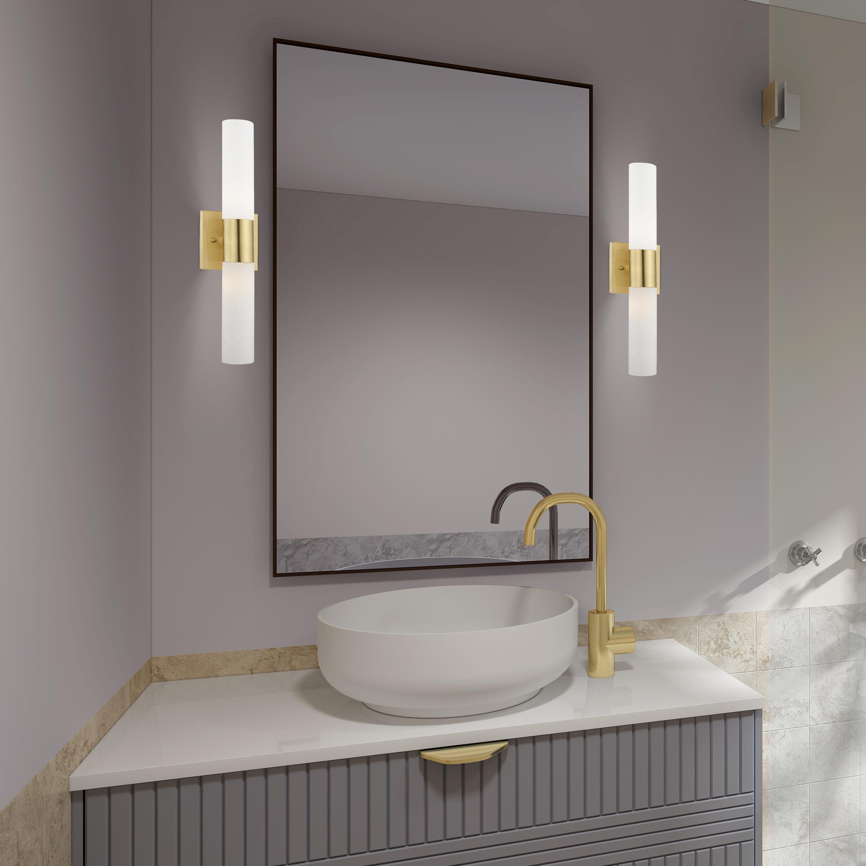 Livex Lighting Aero 2 - Light Vanity in  Satin Brass