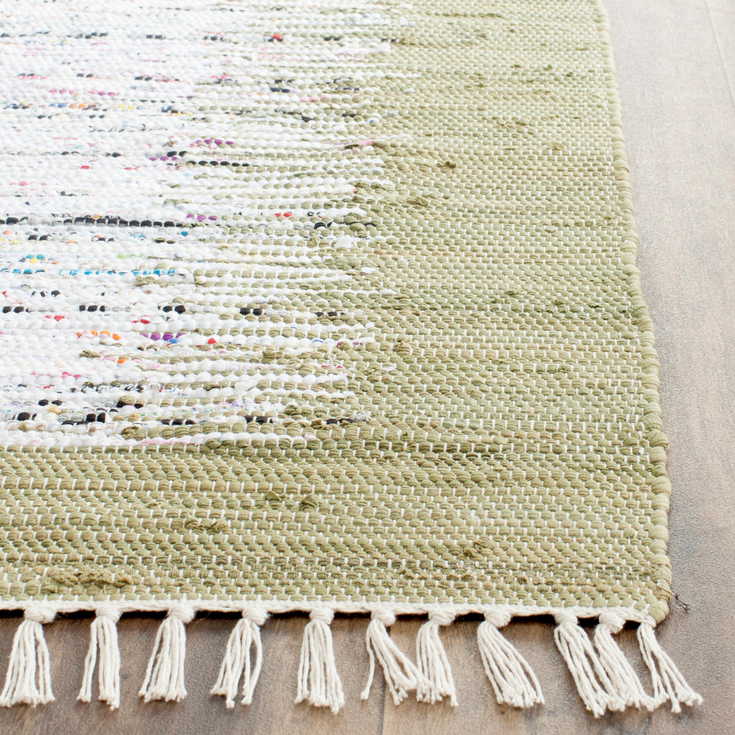 Montauk MTK711 Hand Woven Indoor Runner Rug - Ivory/Olive - 2'3"x7' - Safavieh.